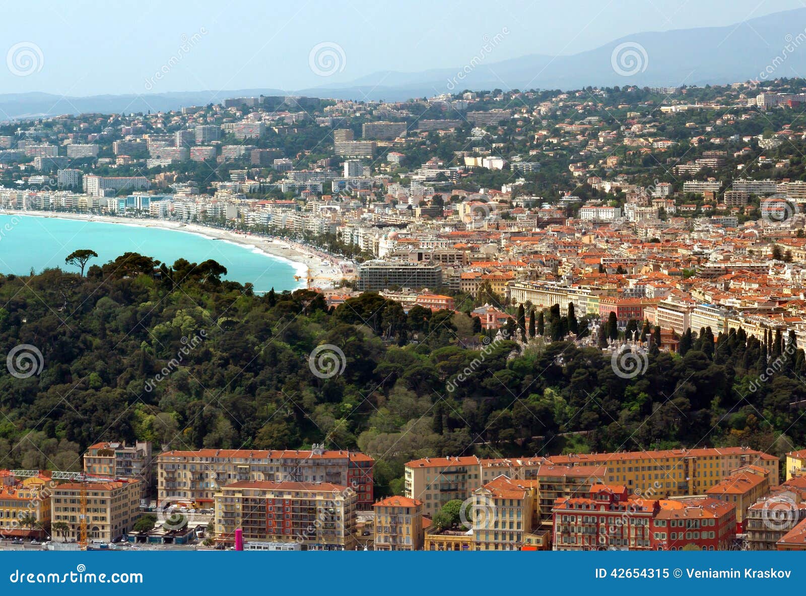 City Of Nice Panoramic View Of District Villefranche Sur Mer