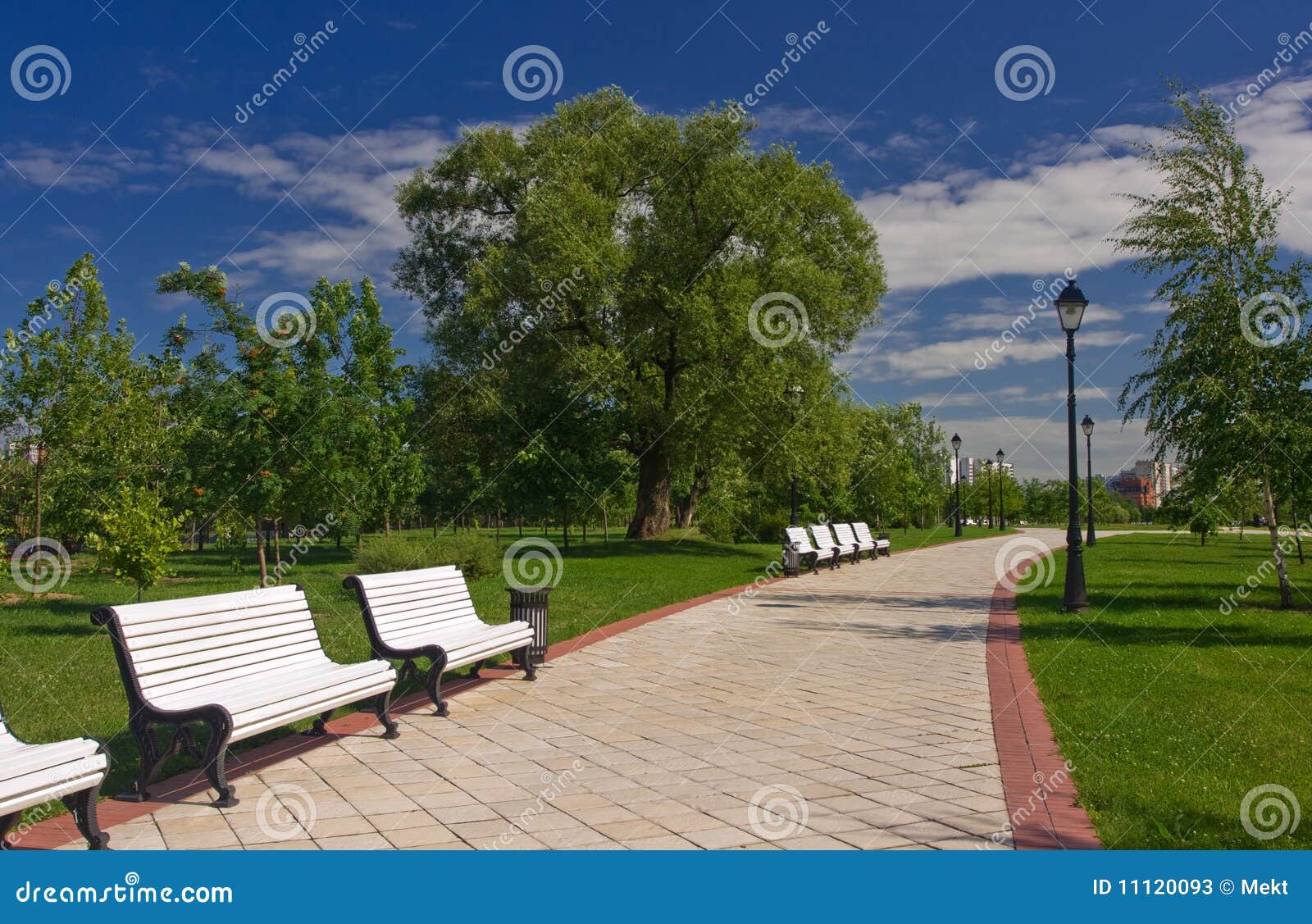 City park stock image. Image of grass, lights, trees 11120093