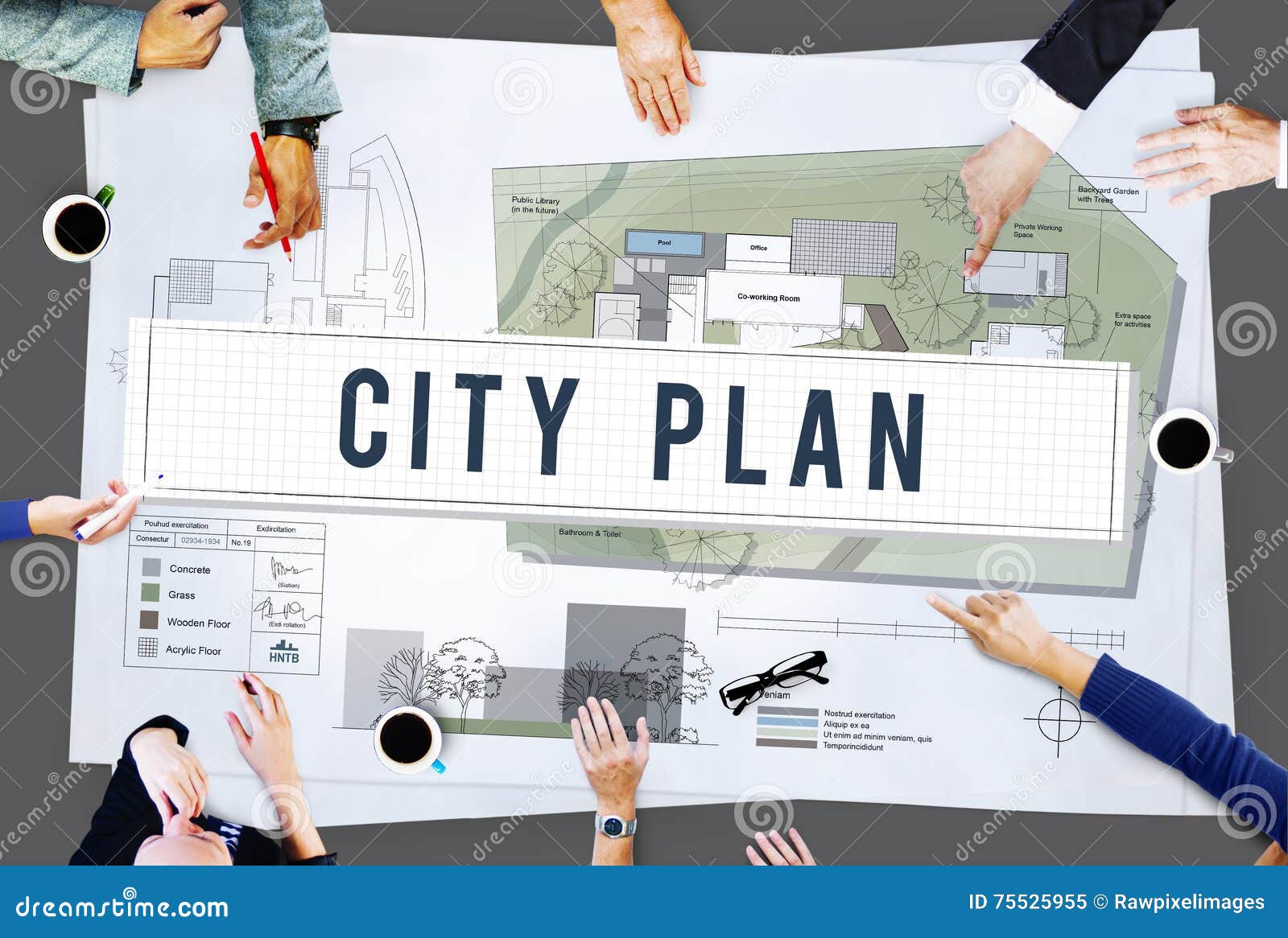 city plan municipality community town management concept
