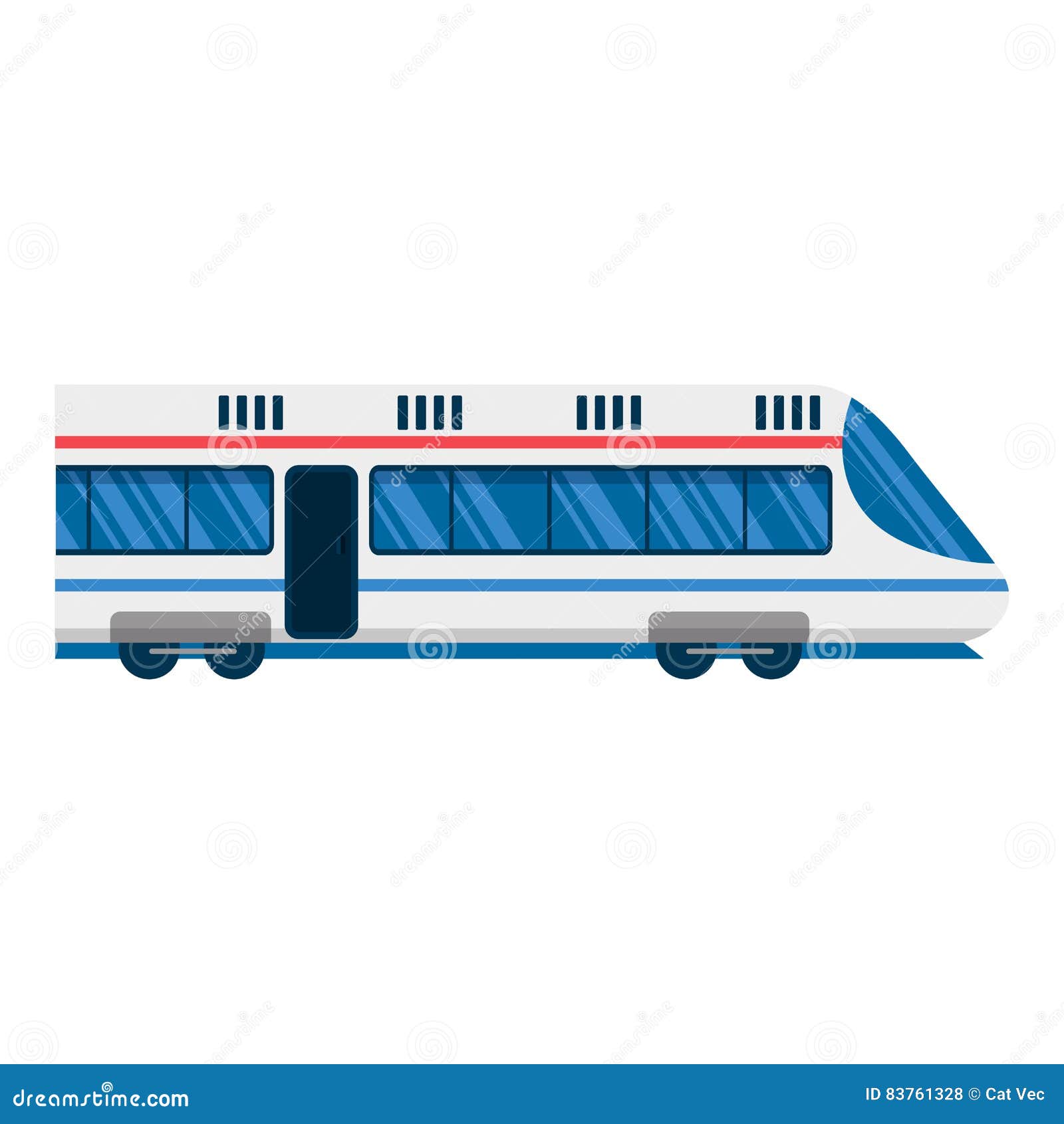 City Railway Subway Transport Vector Illustration. Stock Vector ...