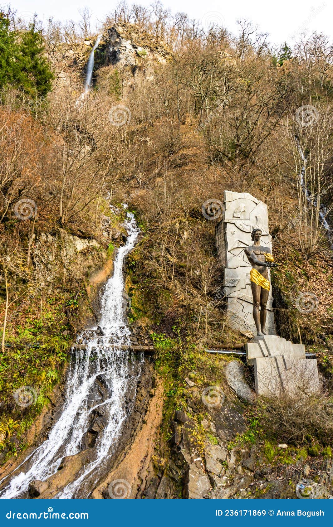 City Resort With Mineral Water Springs Borjomi Stock Image Image Of