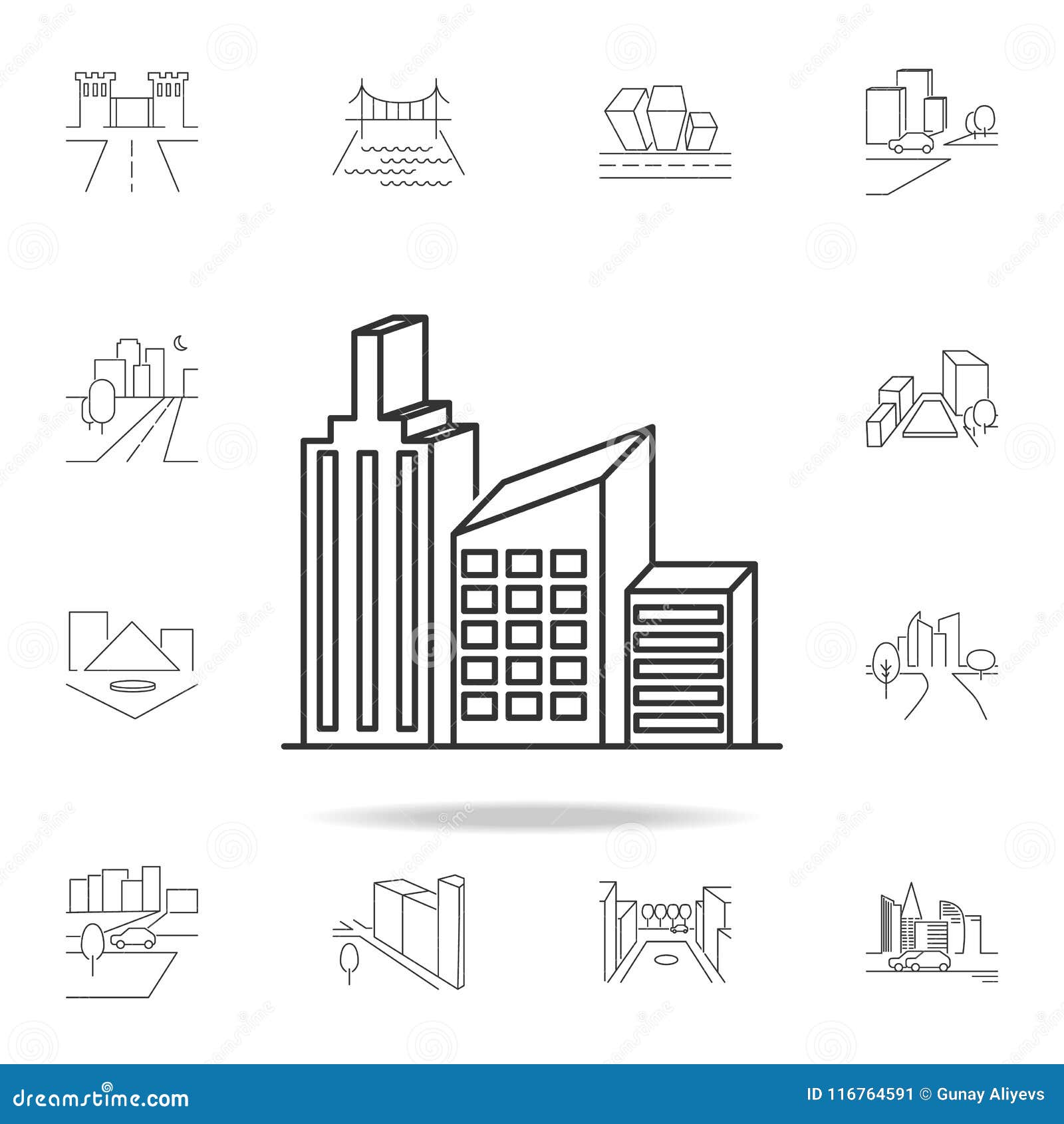 City Scape Line Icon. Element For Mobile Concept And Web ...