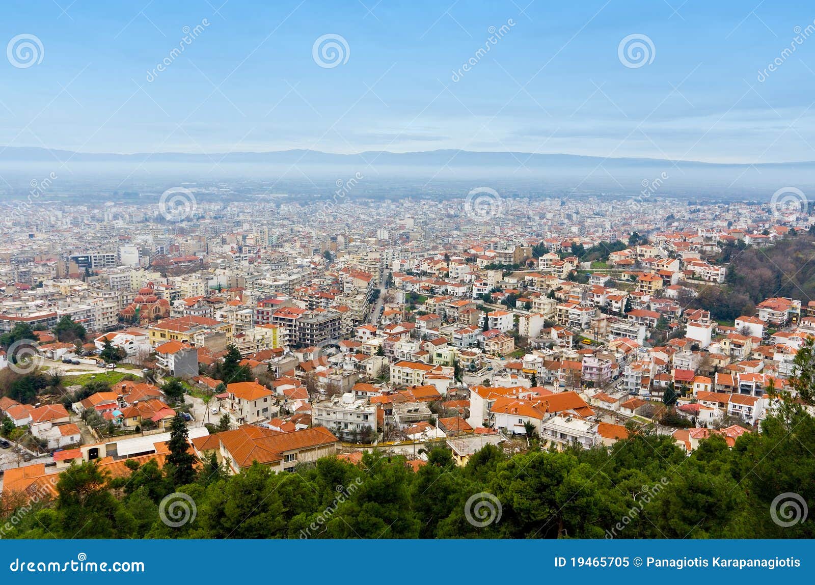 city of serres city at north greece