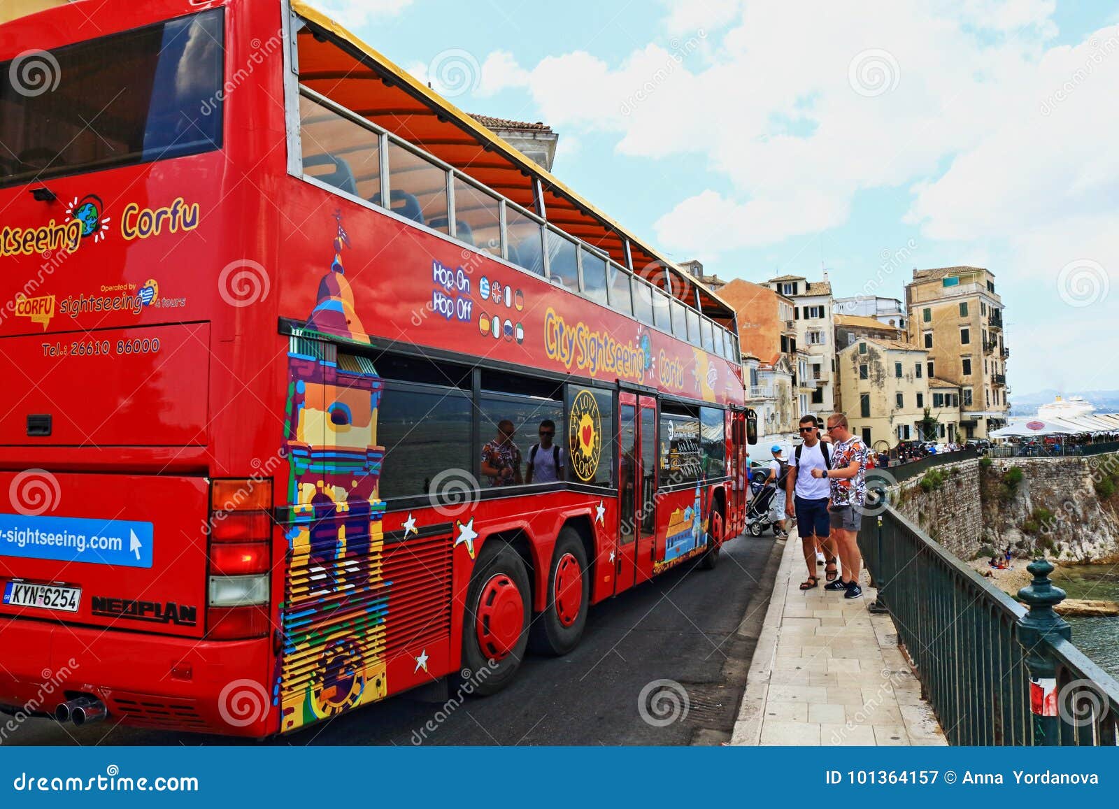 corfu city tour bus