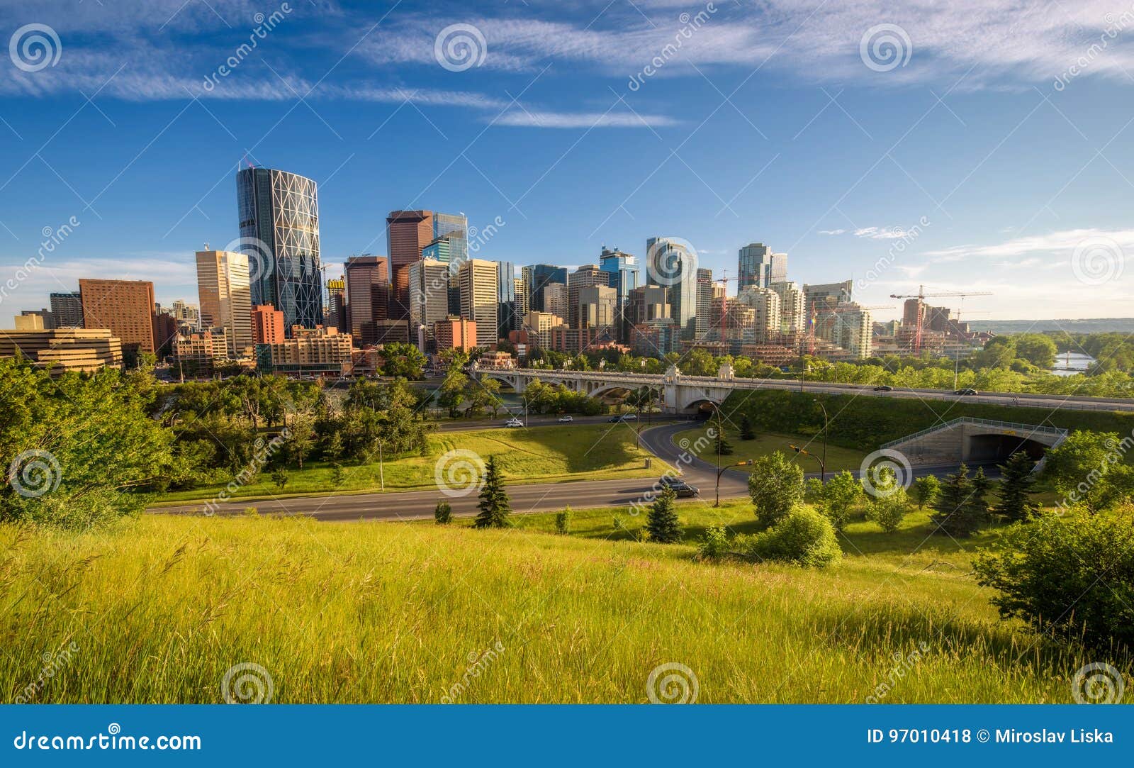 city skyline of calgary, canada