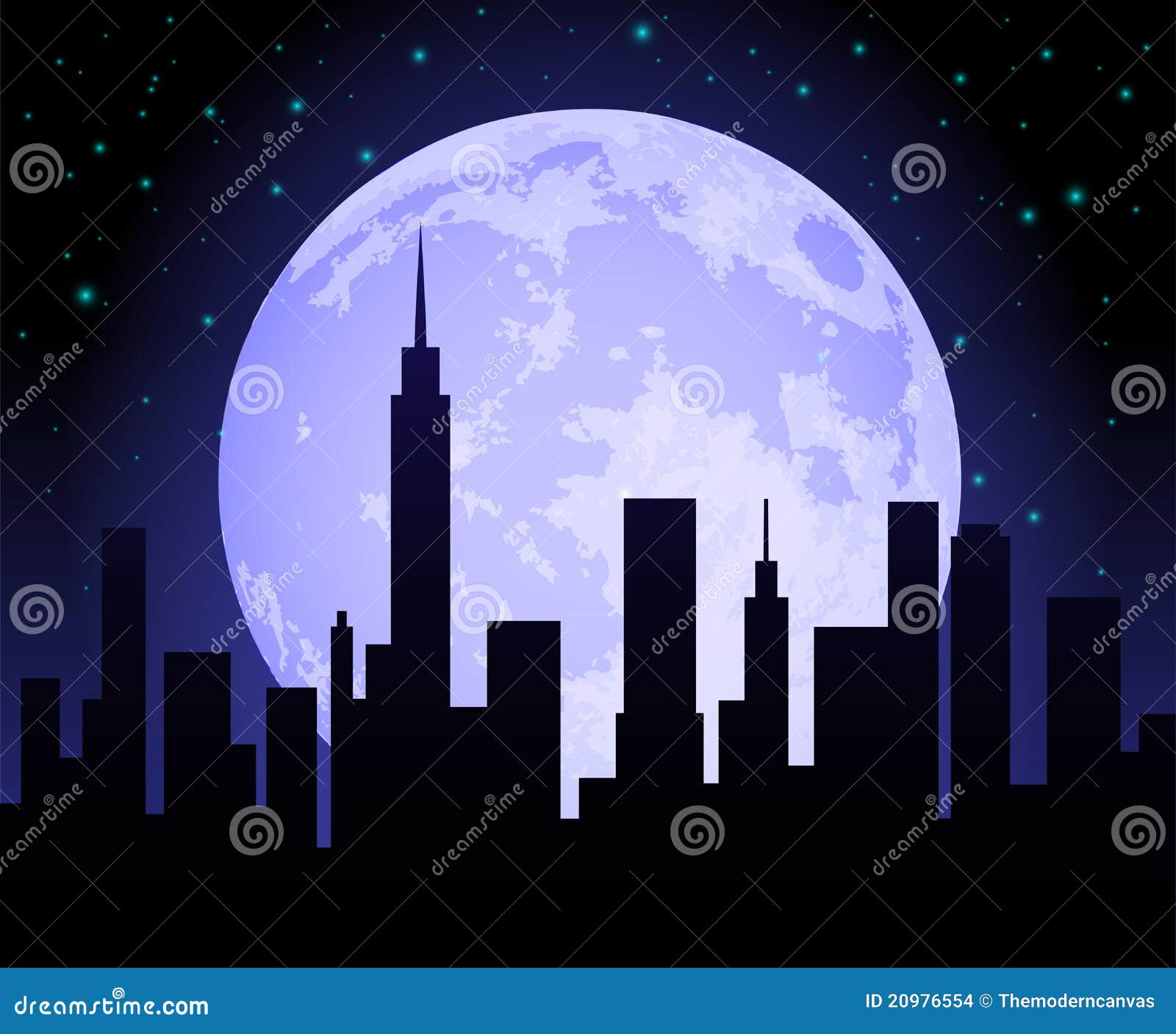 City Skyline At Night Stock Vector Illustration Of Stars City Skyline At Night Stock Vector Illustration Of Stars