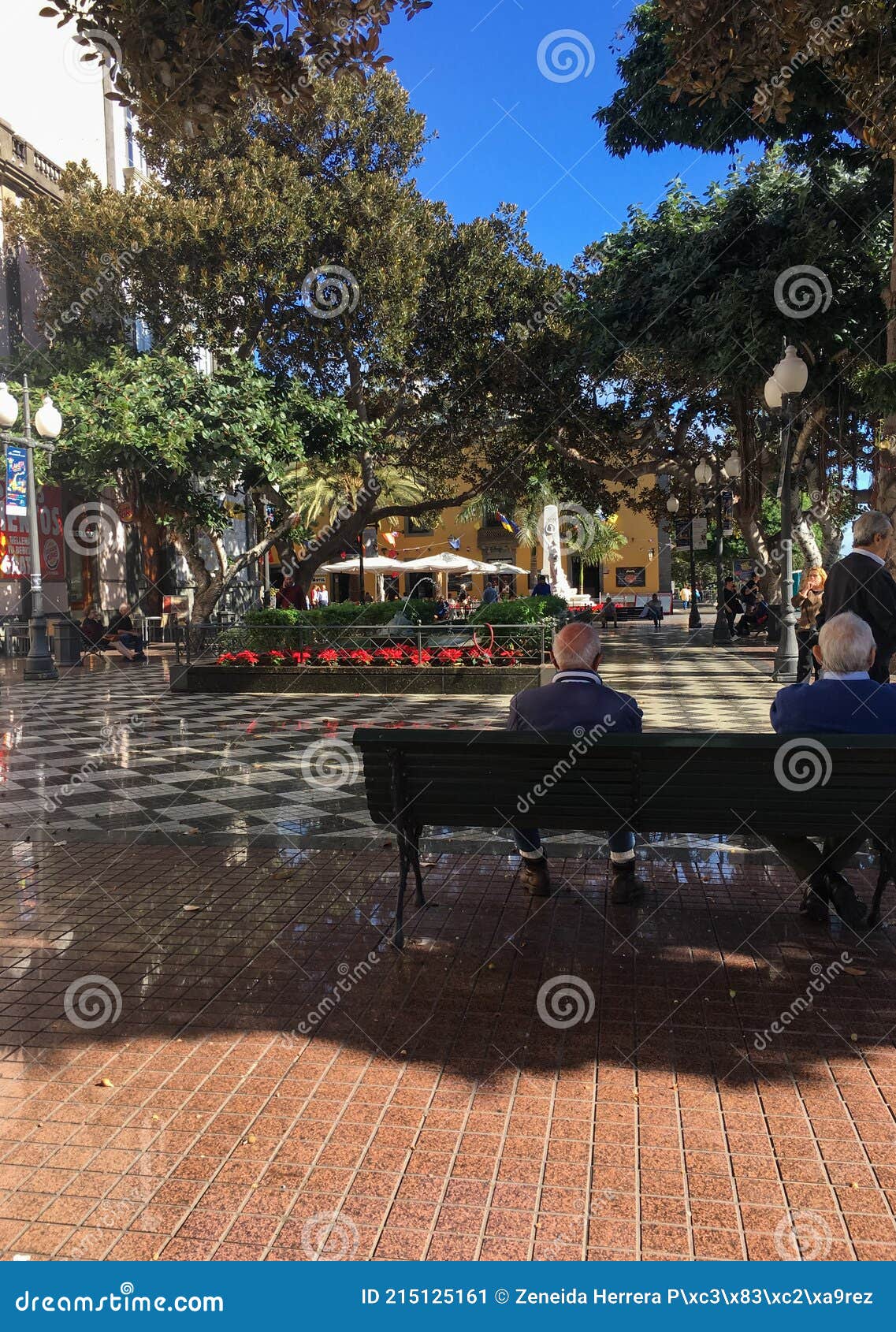 City Square Activity in Las Palmas De Gran Canaria Old Town Editorial Photo  - Image of lifestyle, people: 215125161