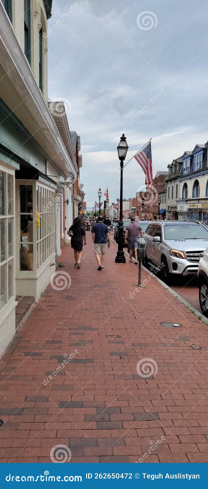 City Street of Annapolis MD Editorial Photography Image of street