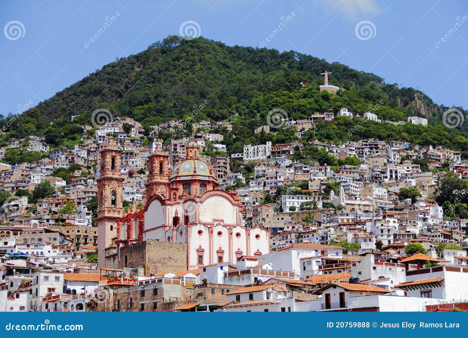 aerial view of the city of taxco, in guerrero iii