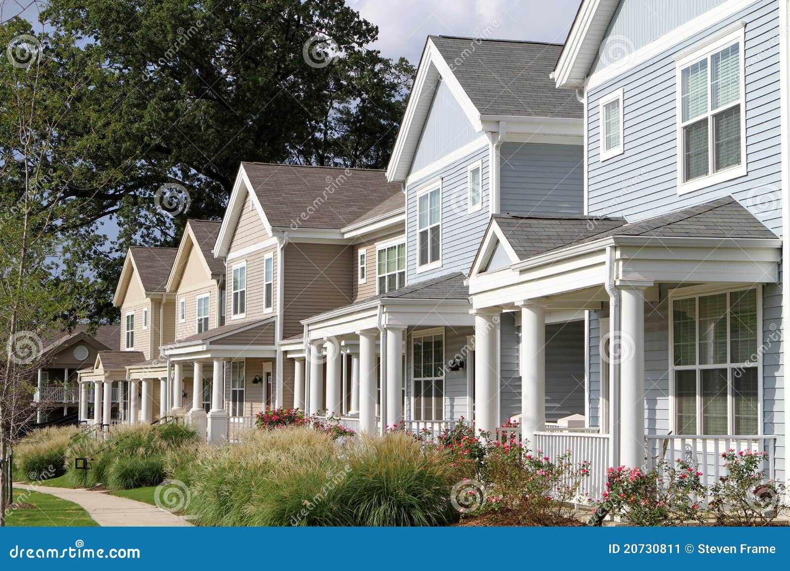 City Townhomes stock image. Image of siding, classic 20730811