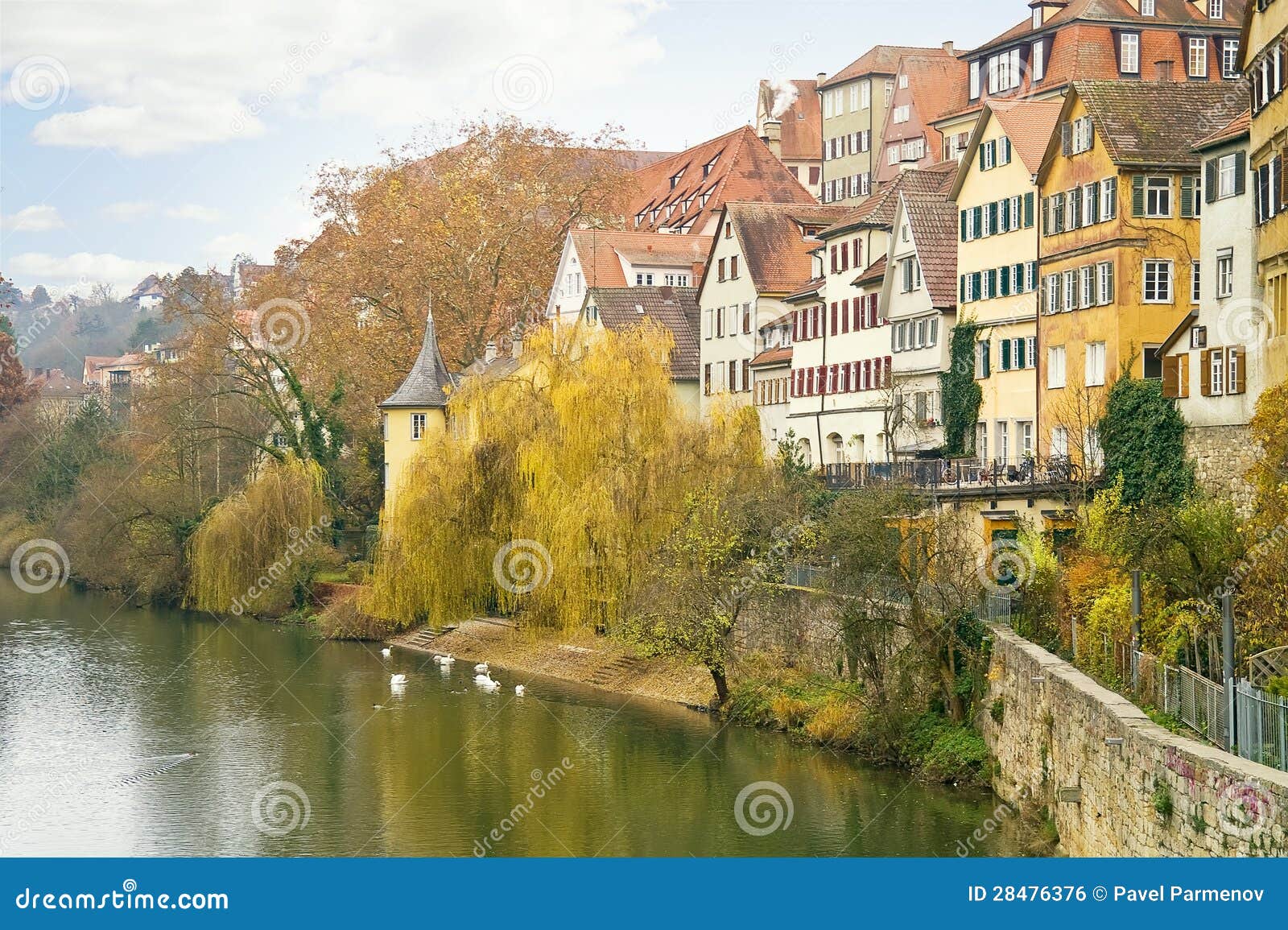 City Tuebingen. River Neckar Stock Photo Image of mansion, style 28476376