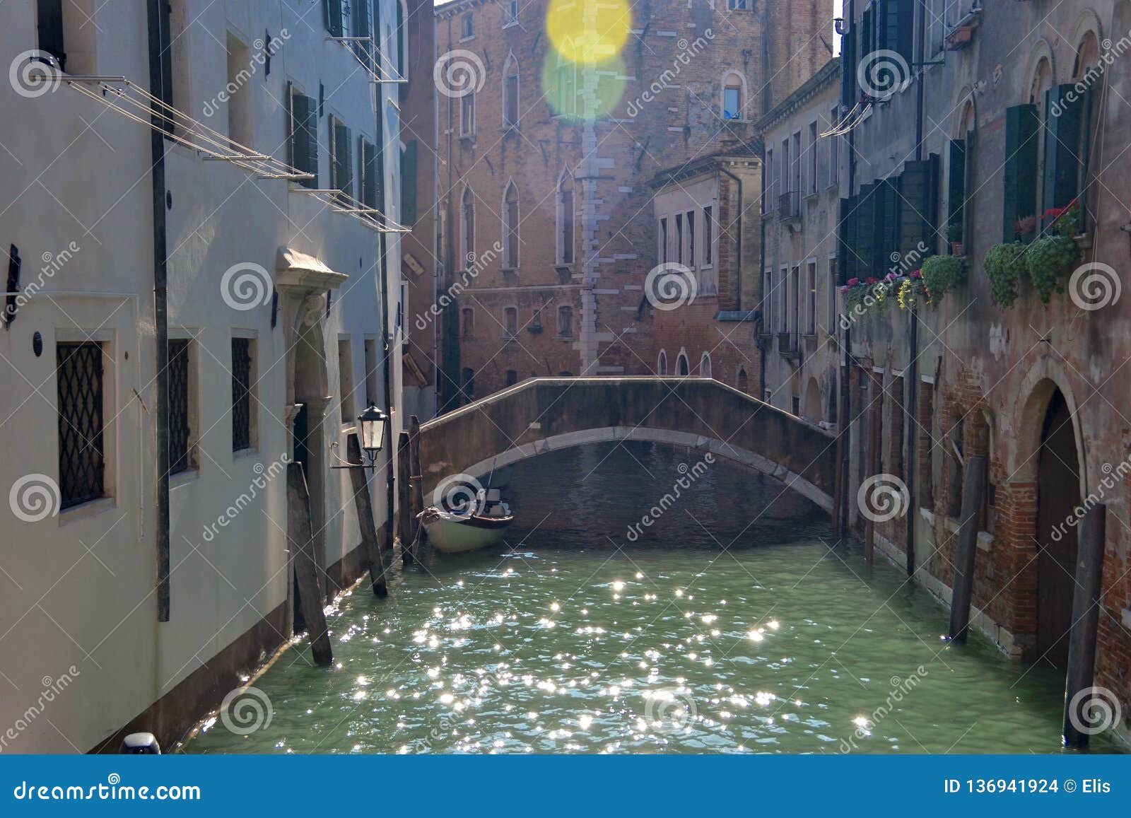 Venice in summer. stock photo. Image of incomparable - 136941924