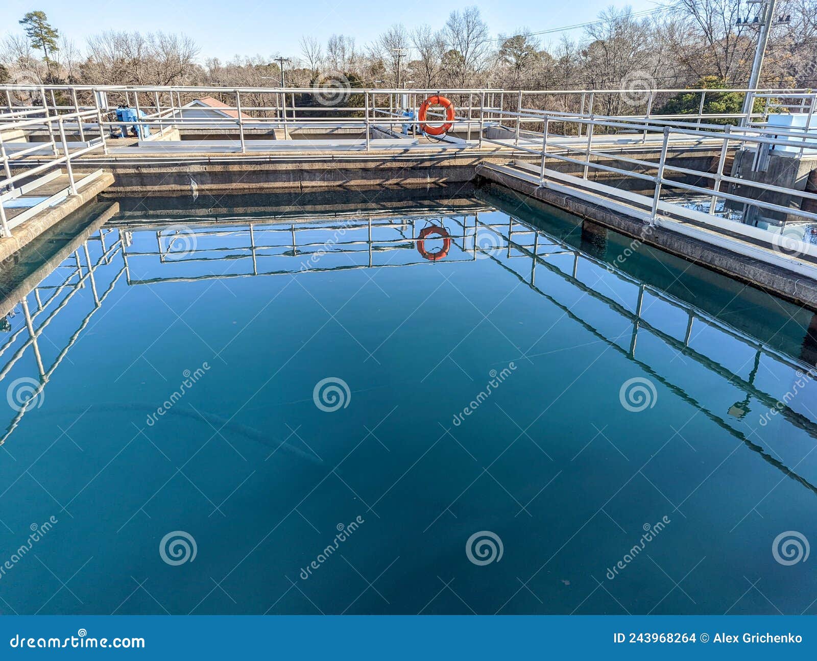 city water treatment plant sediment basin