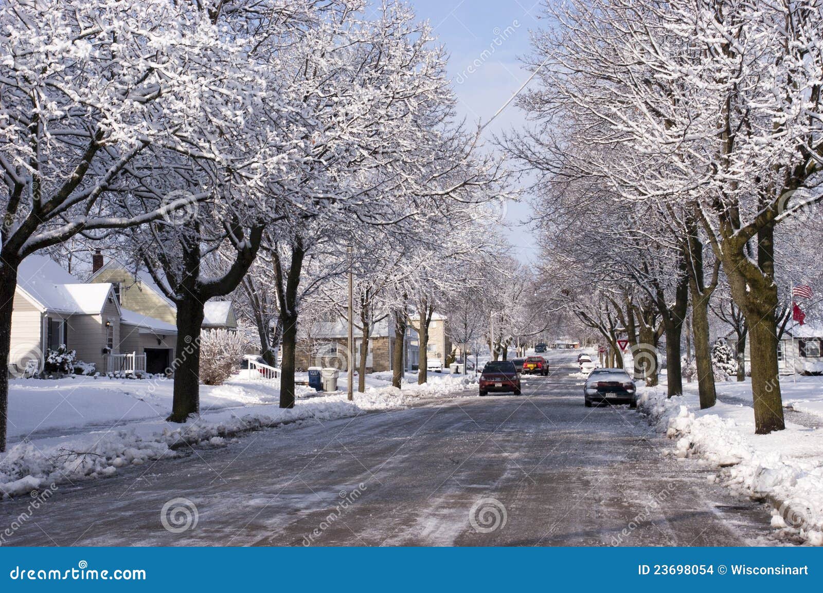 city in winter, houses, homes, neighborhood snow