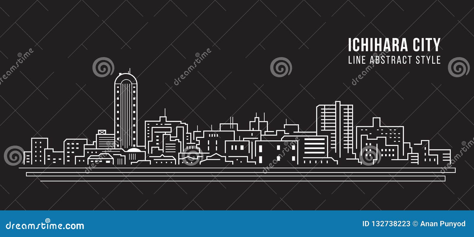 cityscape building line art    - ichihara