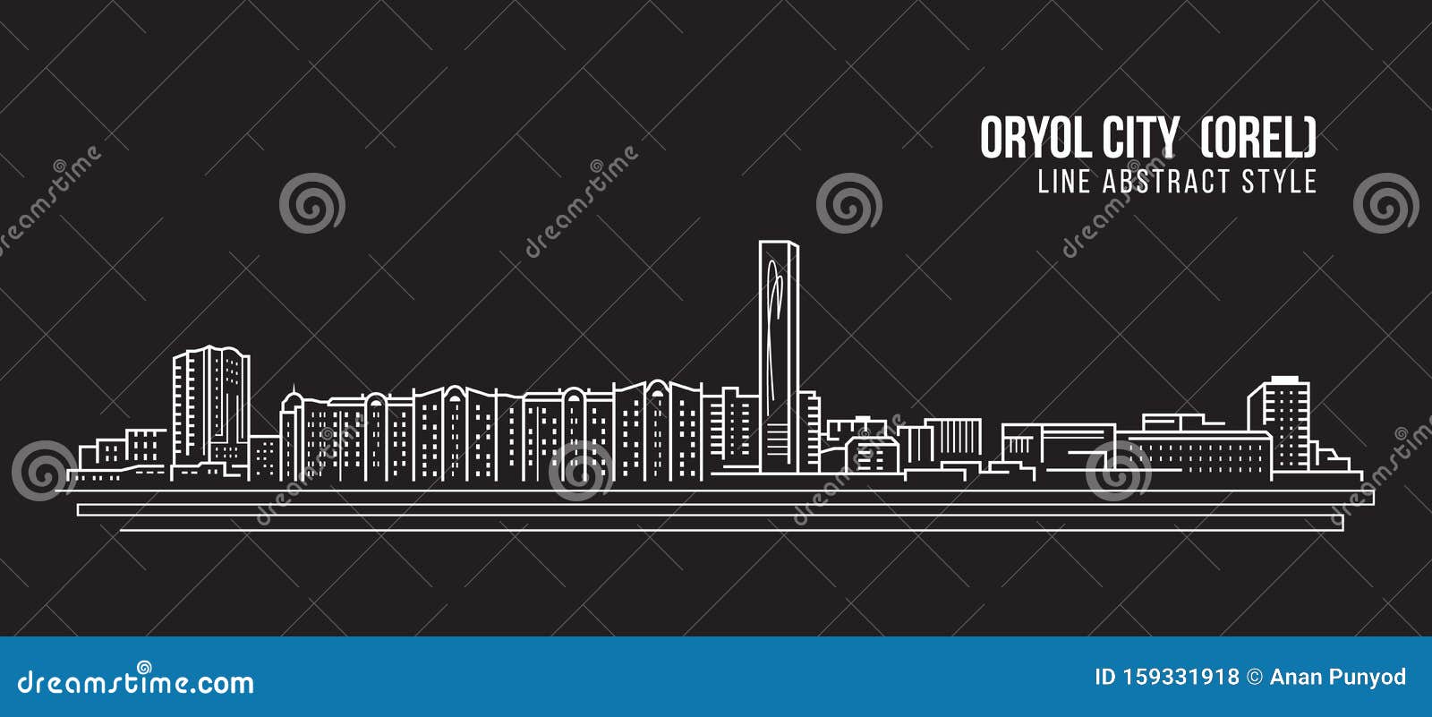 cityscape building line art    - oryol orel city