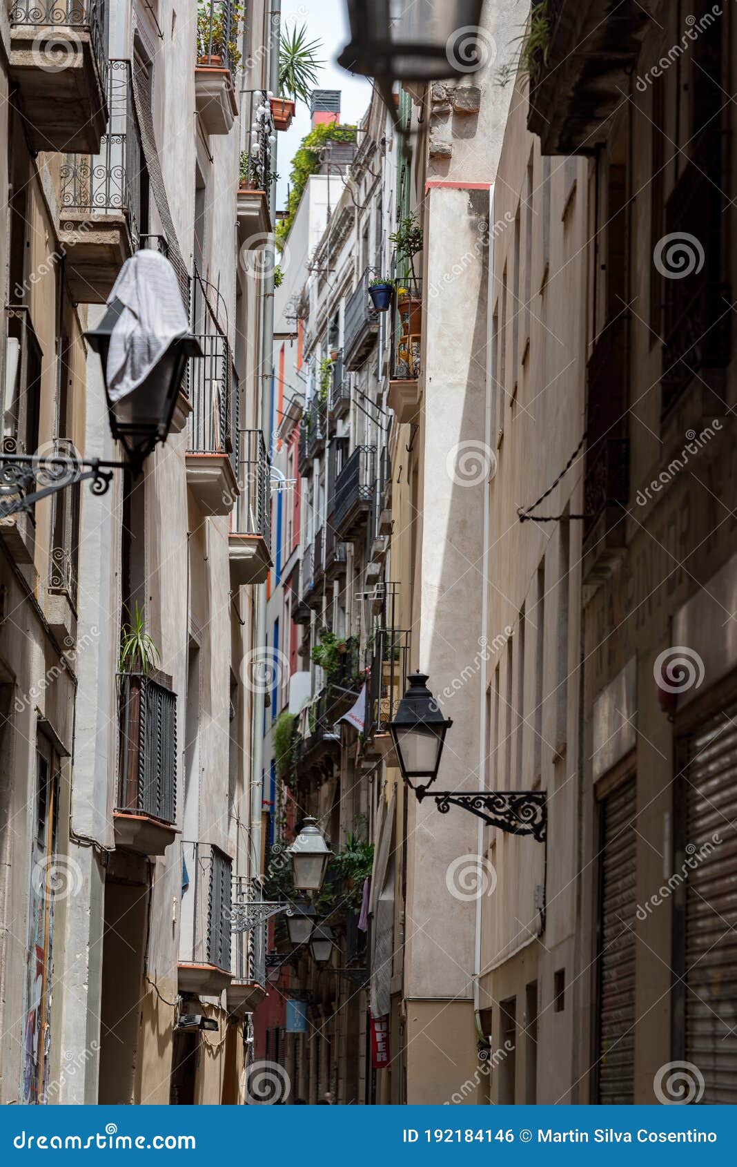 Cityscape through Empty Streets after COVID 19 in Barcelona, Spain ...