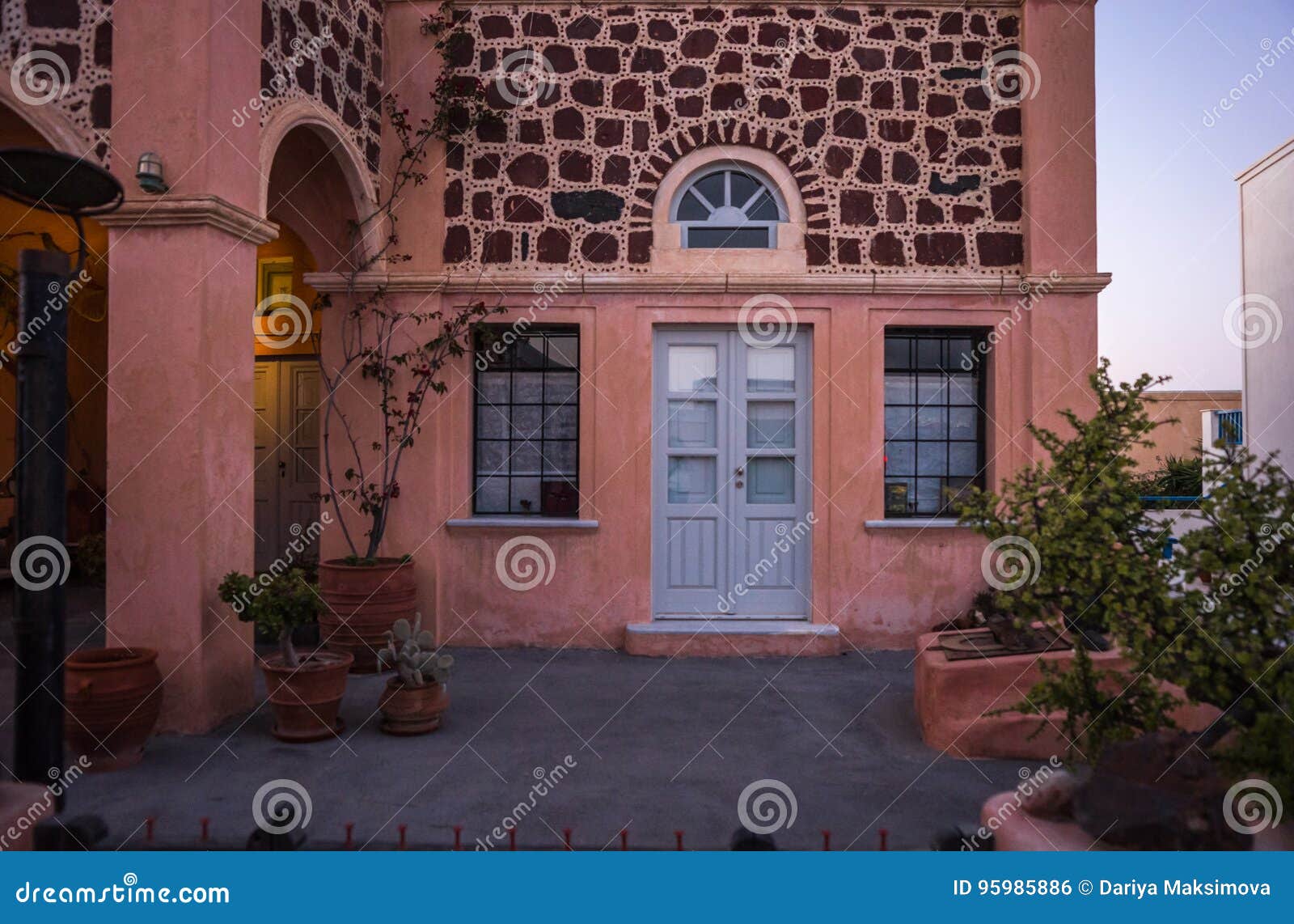 Cityscape of Oia Town, Santorini Island, Greece Stock Photo - Image of ...