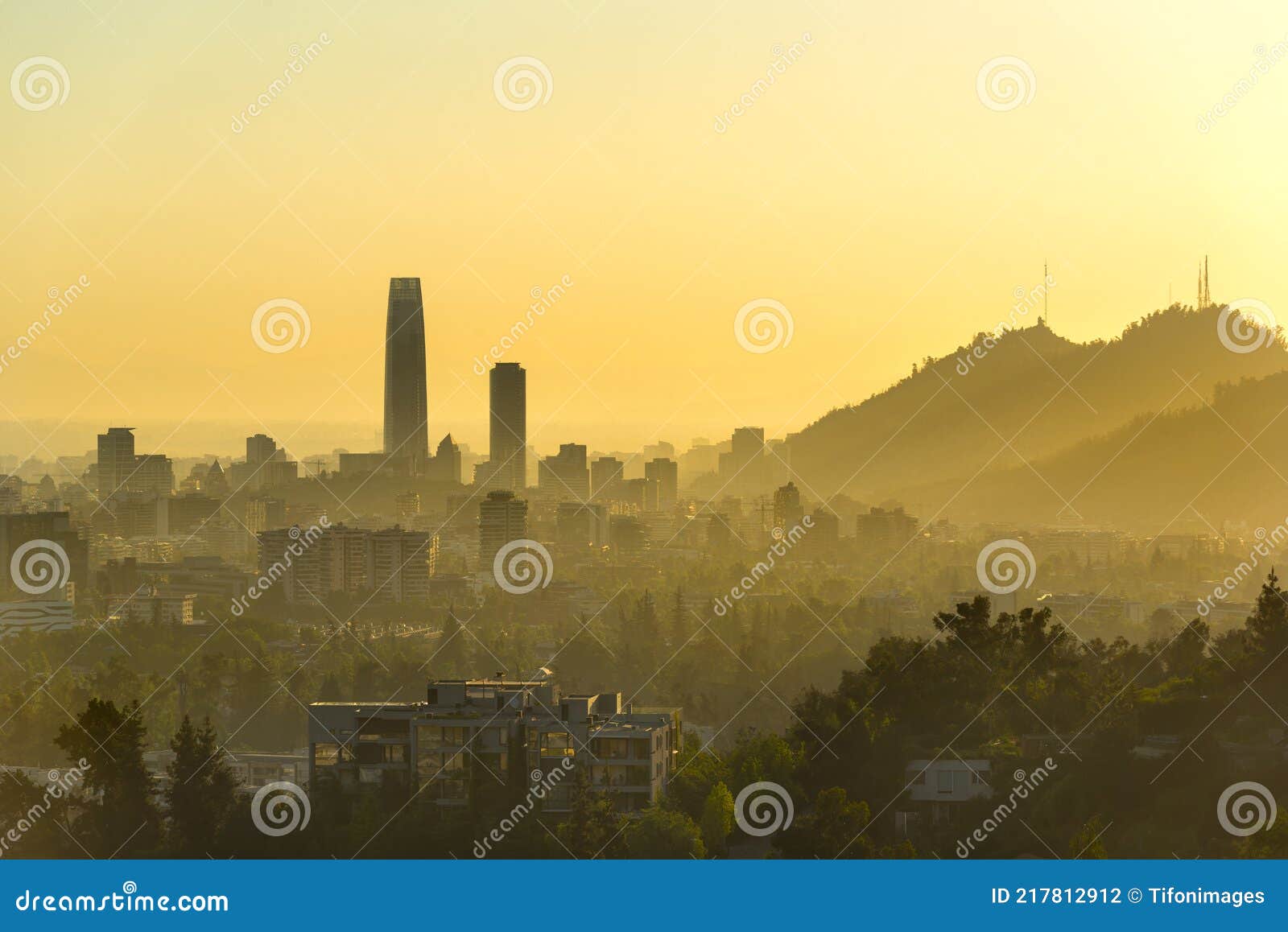 cityscape of santiago de chile