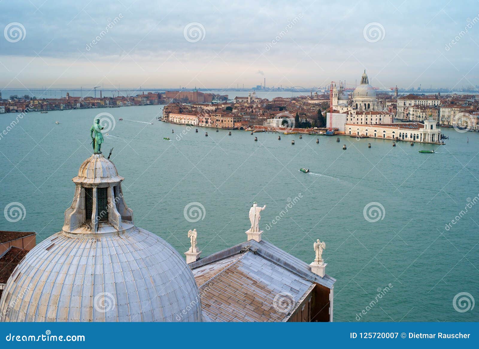 Cityscape of Venice from San Giorgio Maggiore Stock Image - Image of ...