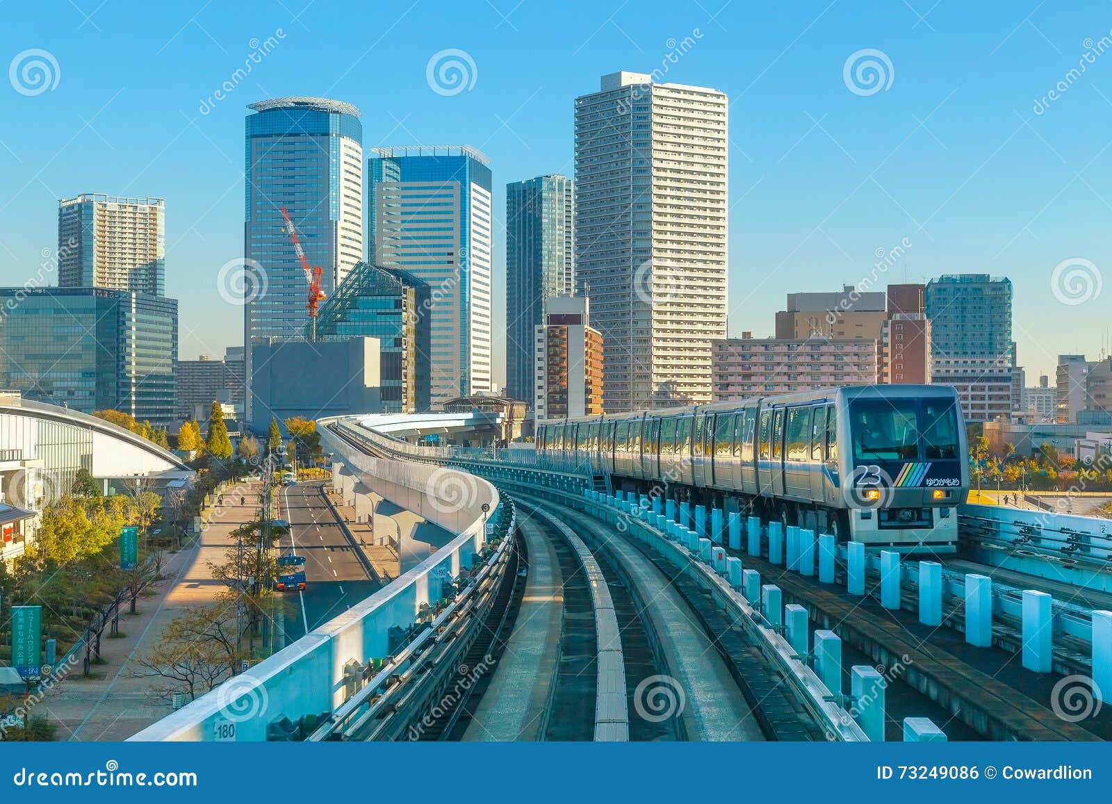 Cityscape From Yurikamome Monorail Sky Train In Odaiba In Tokyo Editorial Photo Image Of Technology Metropolis