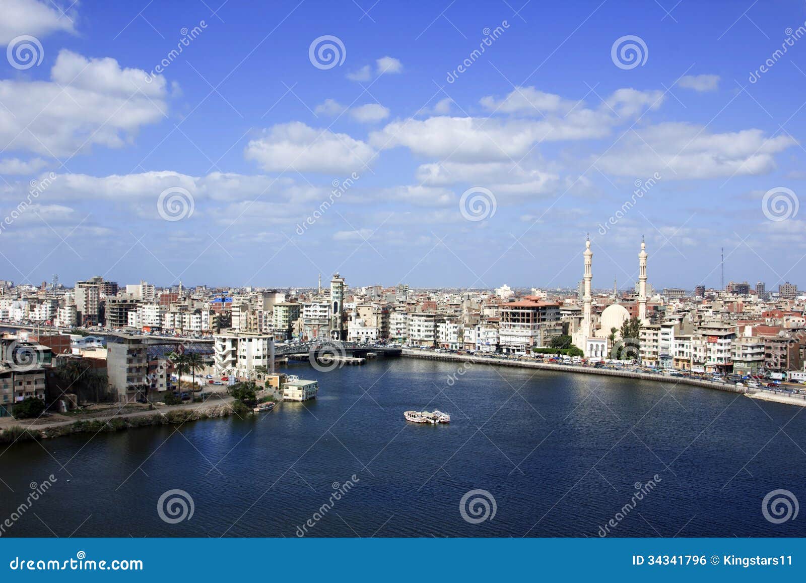 Ciudad De Damietta Al Norte De Egipto Foto de archivo Imagen de