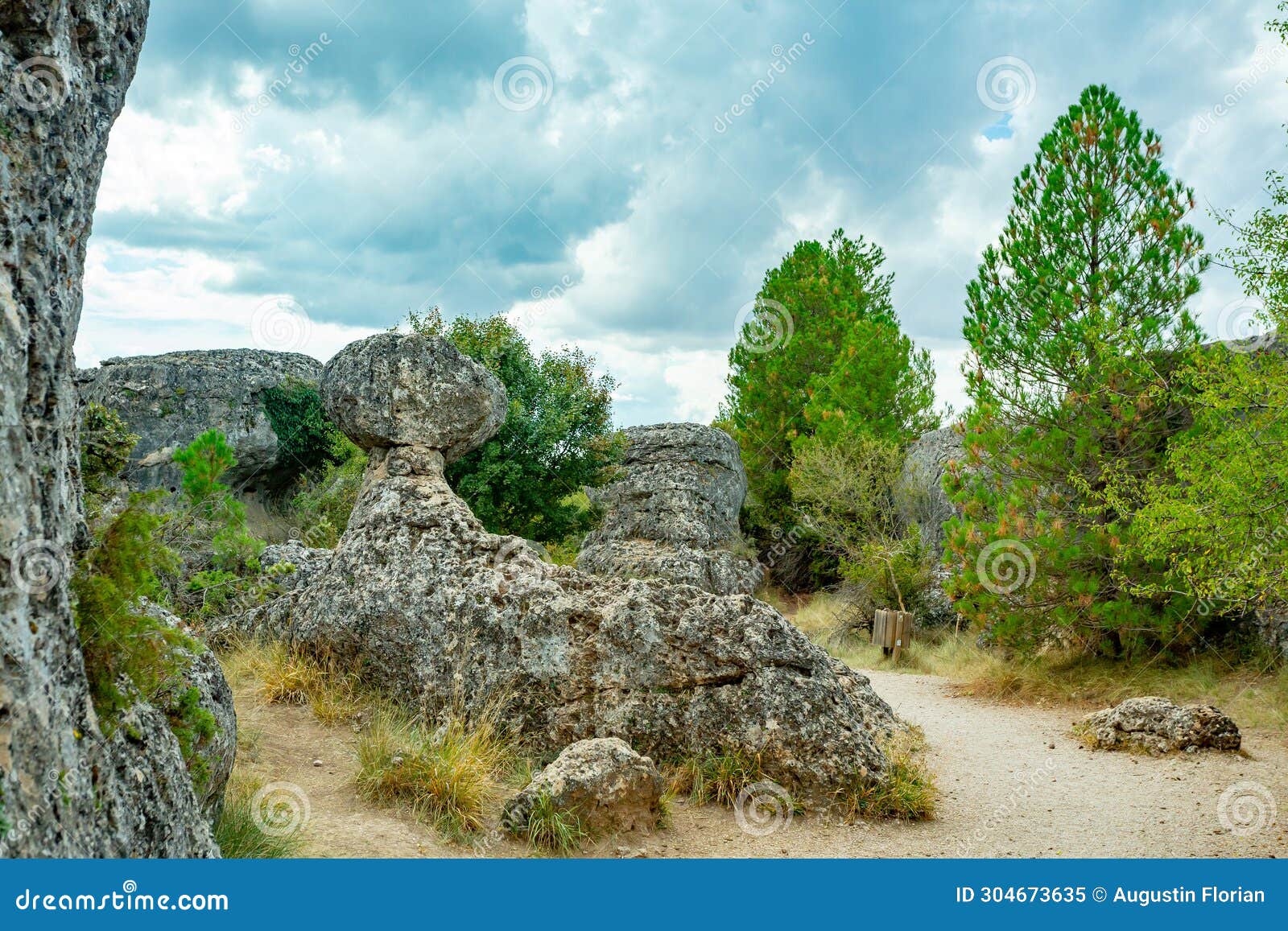 the ciudad encantada geological site near cuenca, spain