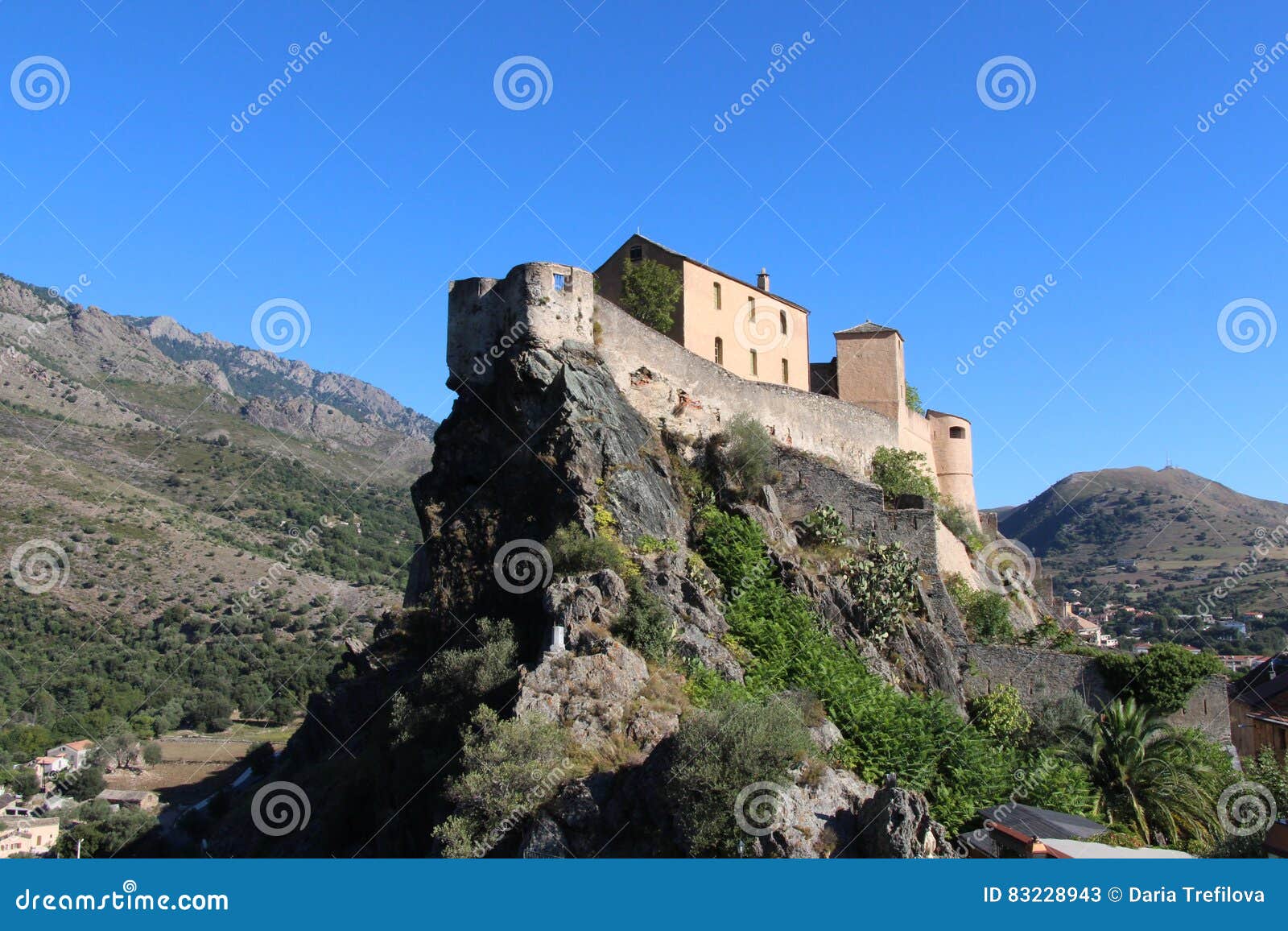 Ciudadela De Corte Corse Francia Foto De Archivo Editorial Imagen De Corse Corte 2243