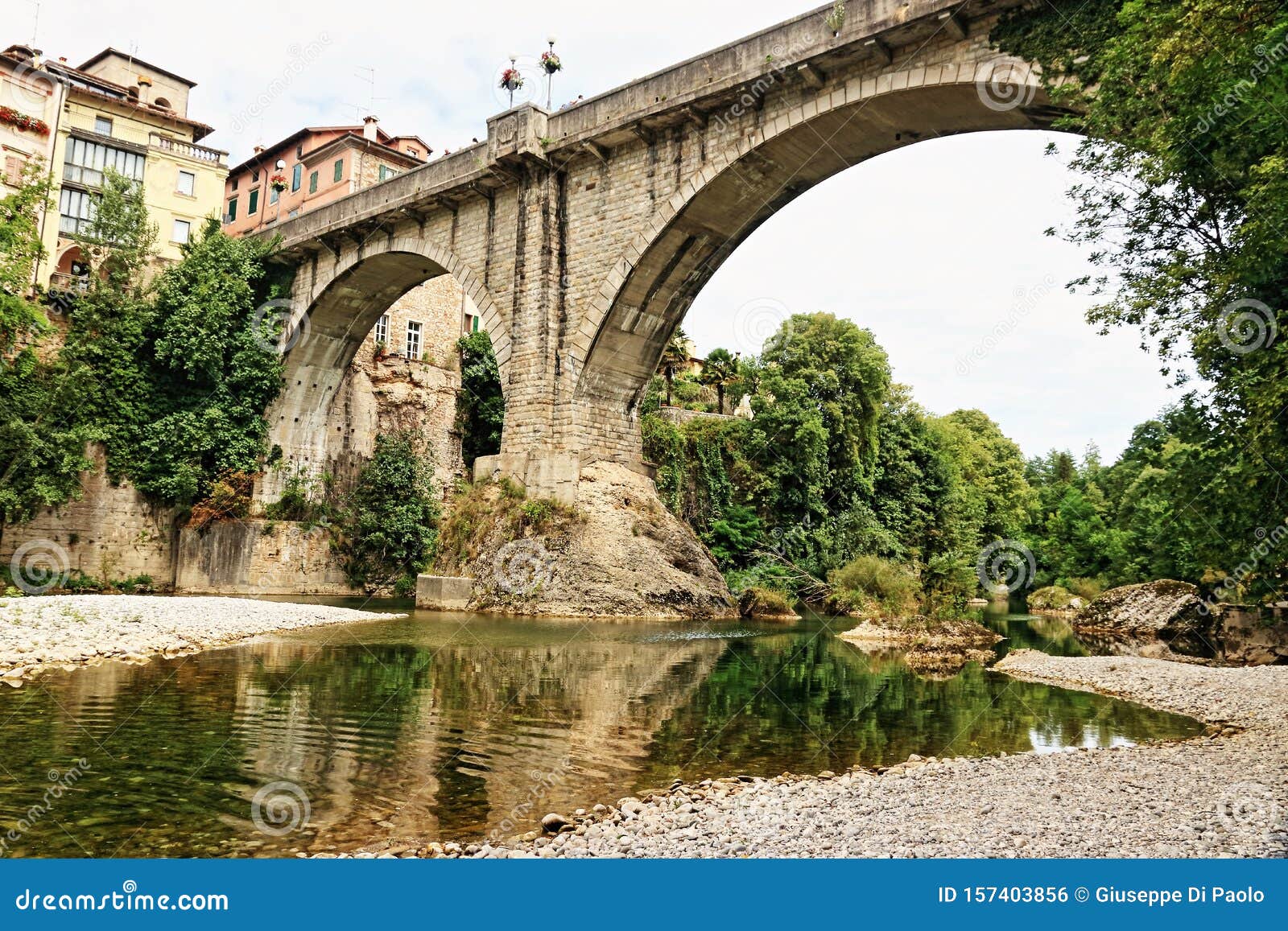Via Cividale Del Friuli Roma Rm Cividale Del Friuli, the Devil Bridge Stock Photo - Image of rail