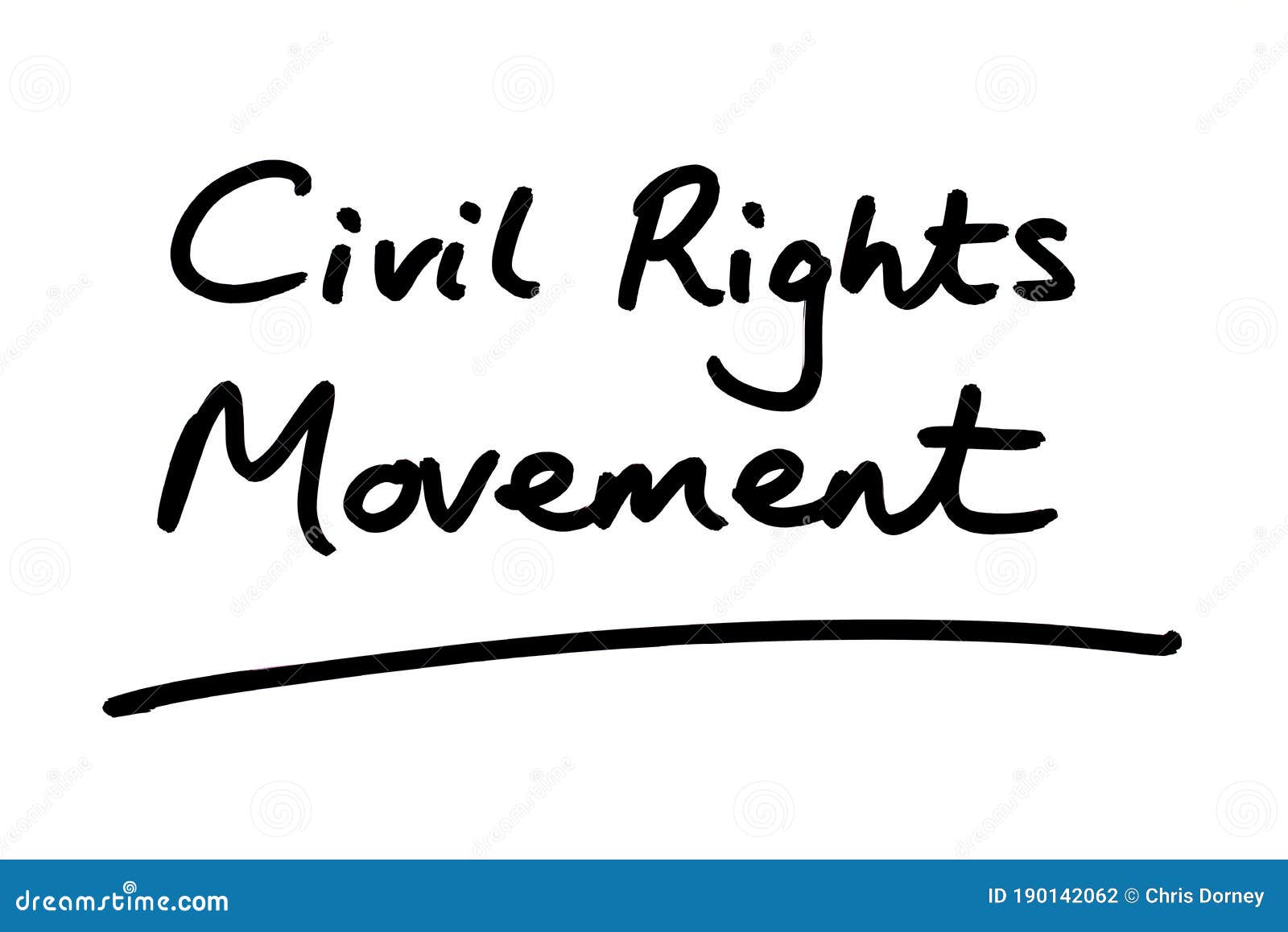 Civil Rights Movement stock illustration. Illustration of equality -  190142062