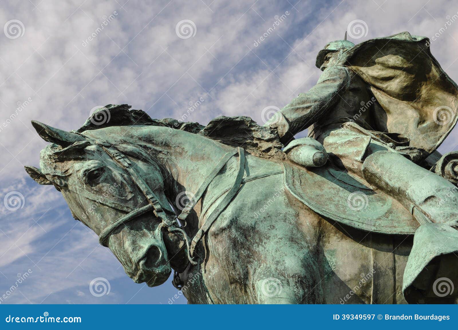 Civil War Soldier Statue stock image. Image of infantry 39349597