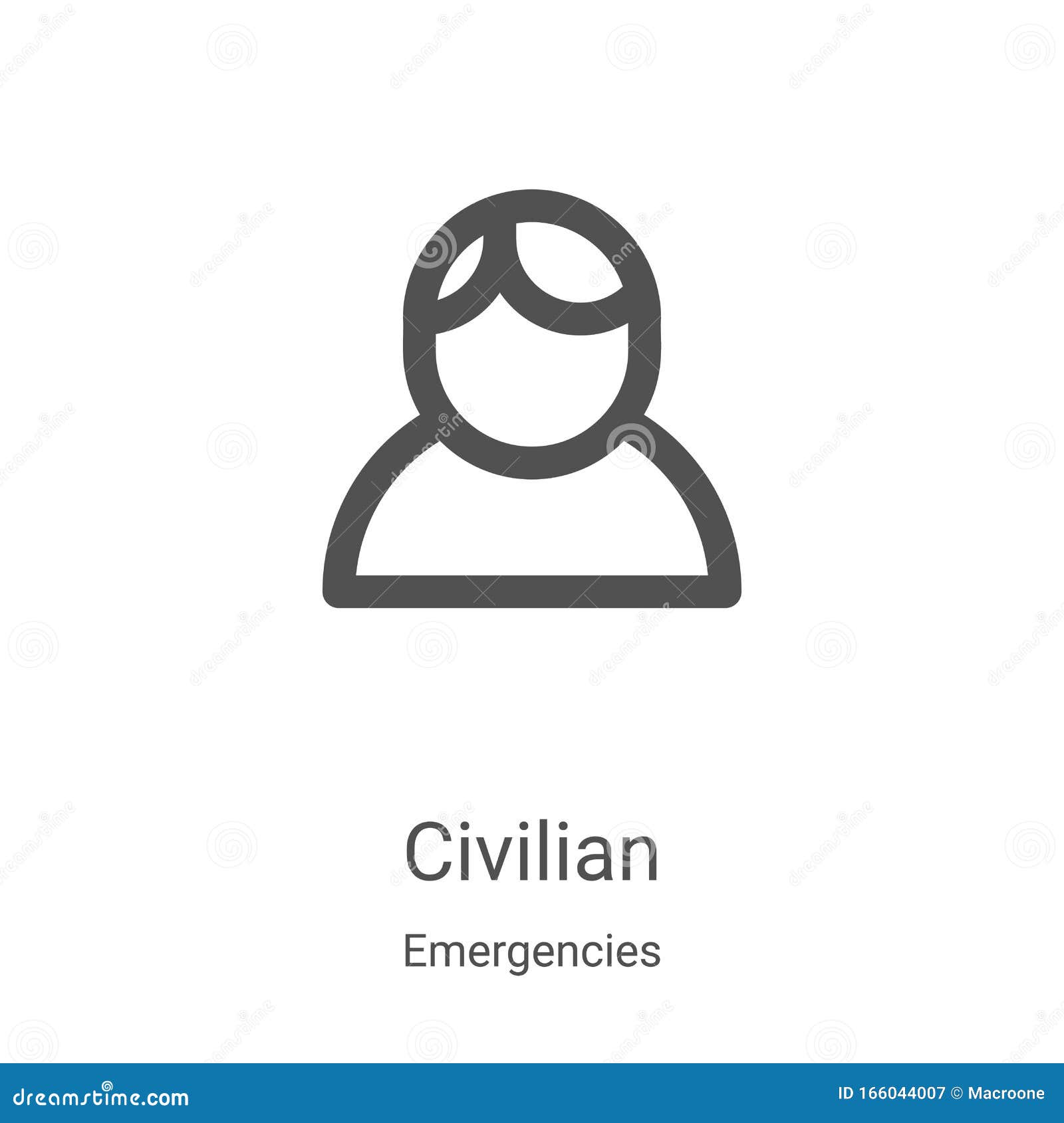 Civilian Linear Icon. Modern Outline Civilian Logo Concept On Wh Vector ...