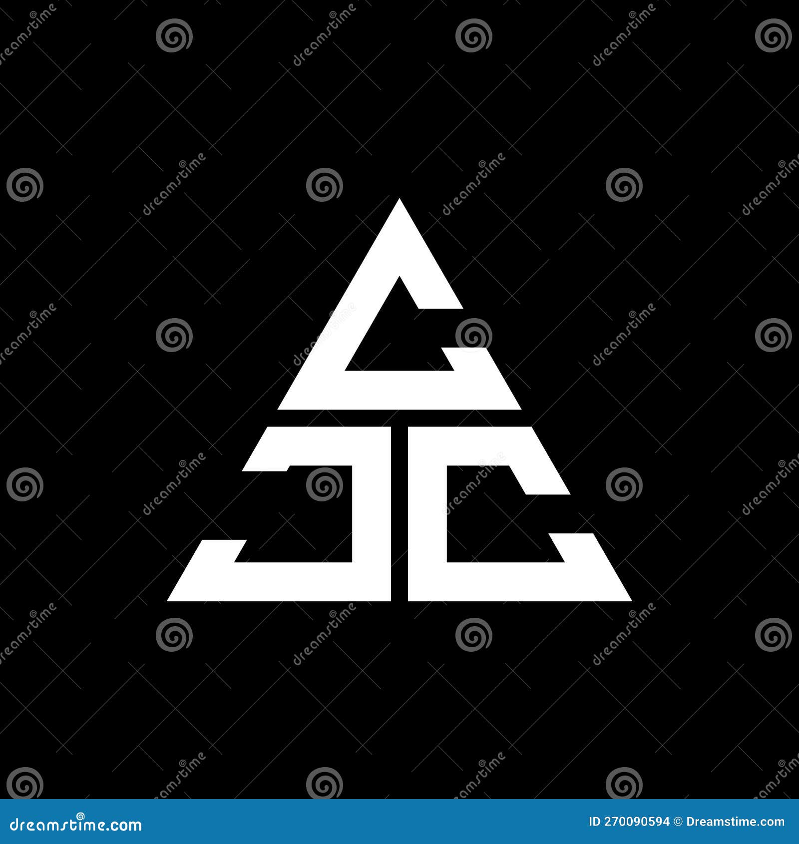 cjc triangle letter logo  with triangle . cjc triangle logo  monogram. cjc triangle  logo template with red