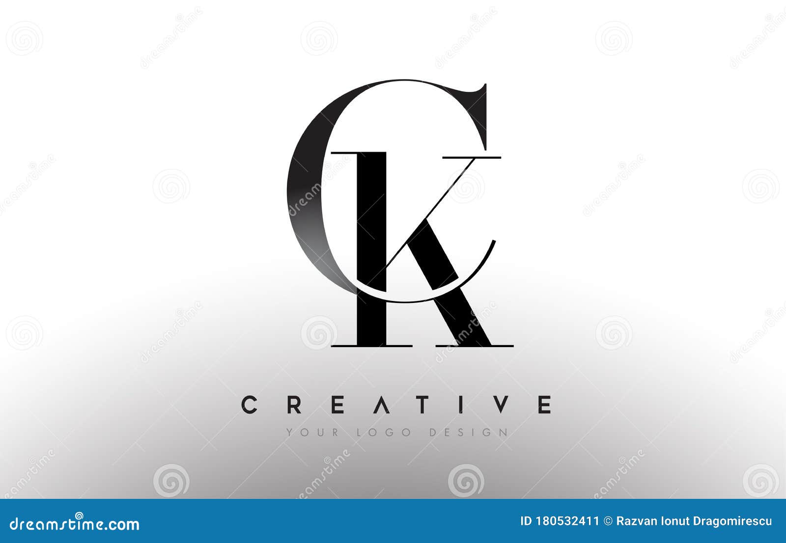 As letter design logo logotype icon concept Vector Image