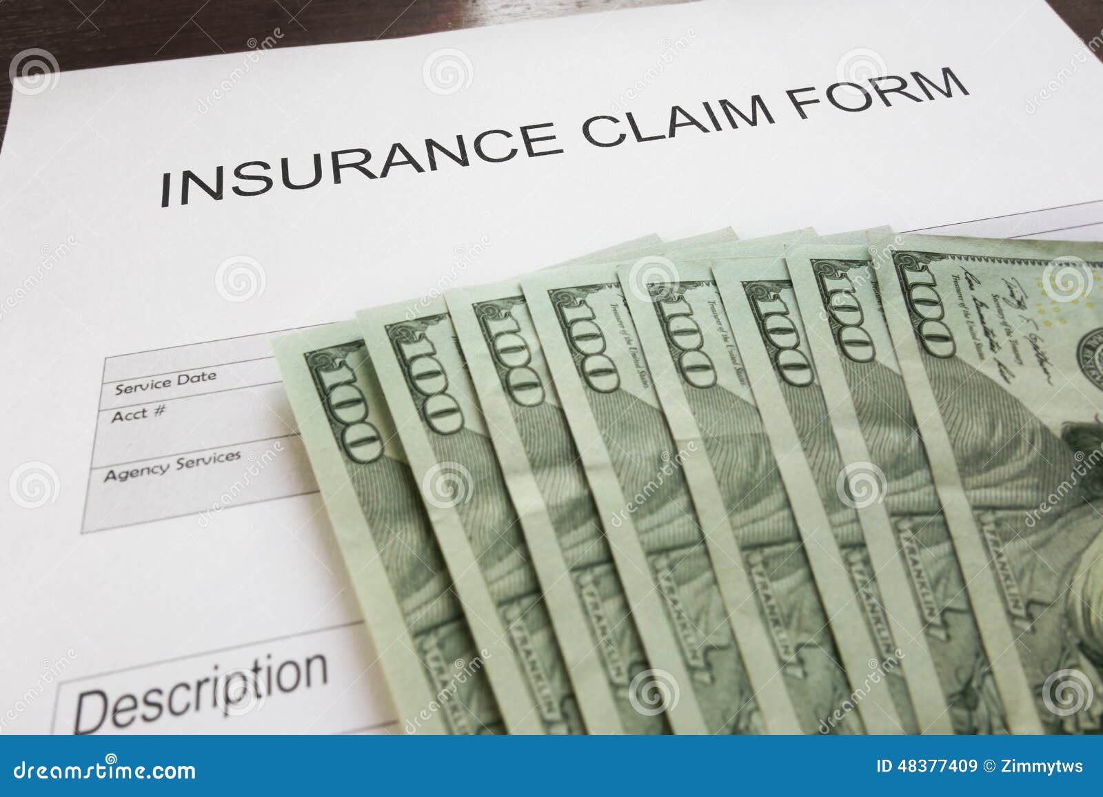 Claim and money stock image. Image of health, form, care 48377409