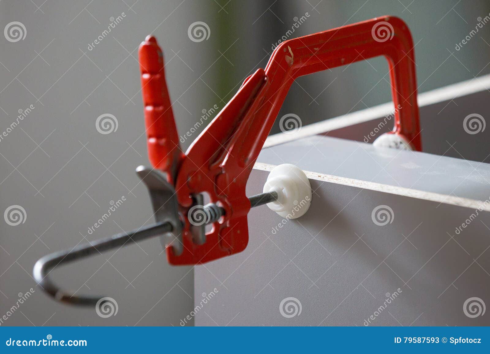 Clamp stock image. Image of workpiece, construction, production 79587593