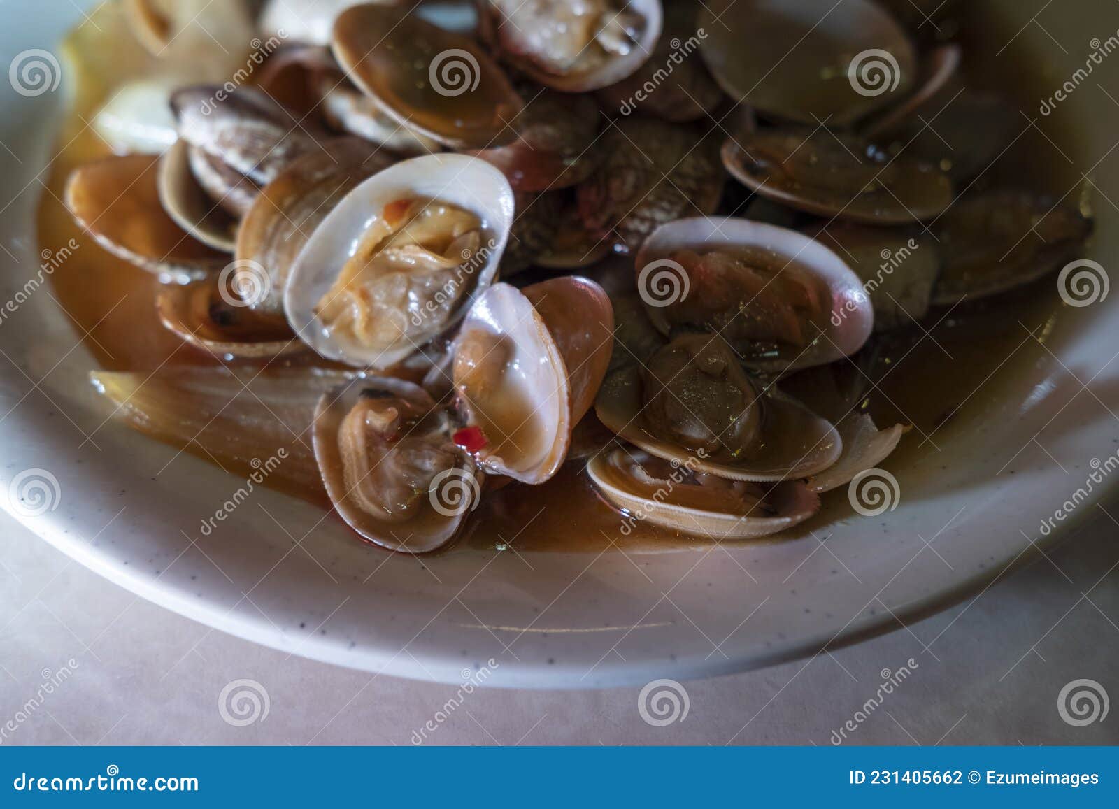 Clams Black Bean Sauce stock photo. Image of recipe 231405662