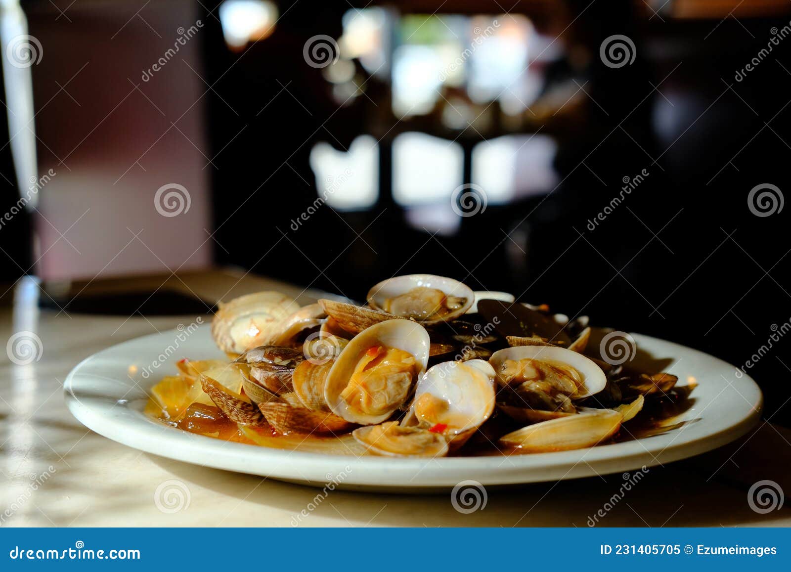 Clams Black Bean Sauce stock image. Image of baby, seafood 231405705