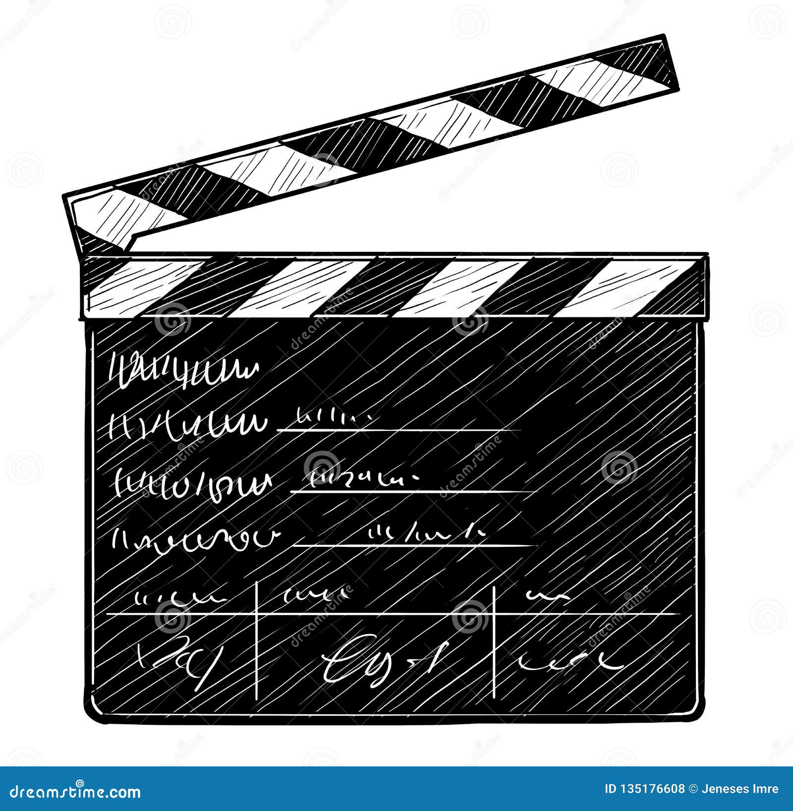 clapper board & film strip