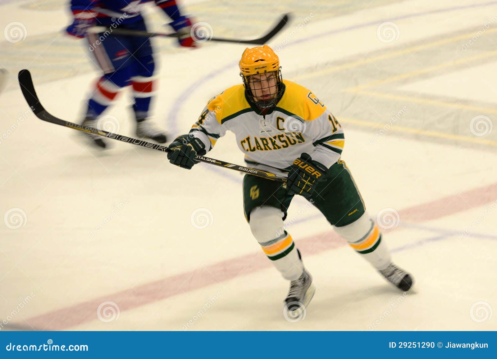 Clarkson 14 in NCAA Hockey Game Editorial Image Image of play