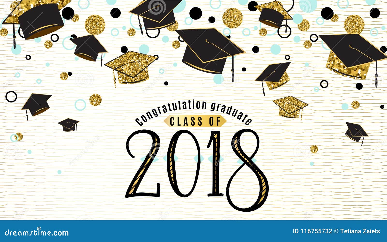 Clase Del Fondo De La Graduación De 2018 Con El Casquillo Graduado Ilustración del Vector - Ilustración clase, cartel: 116755732