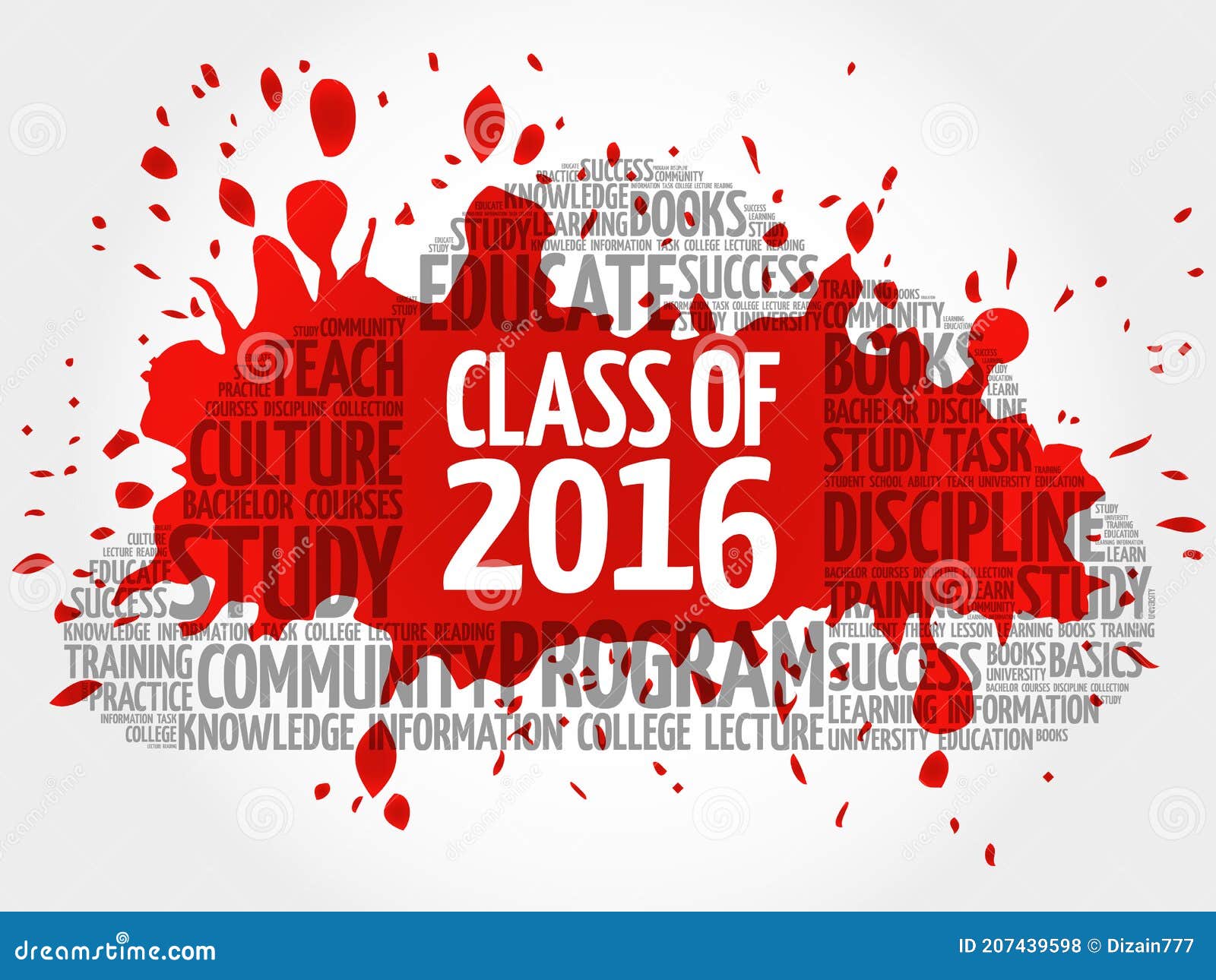CLASS of 2016 Word Cloud Collage Stock Illustration - Illustration of ...
