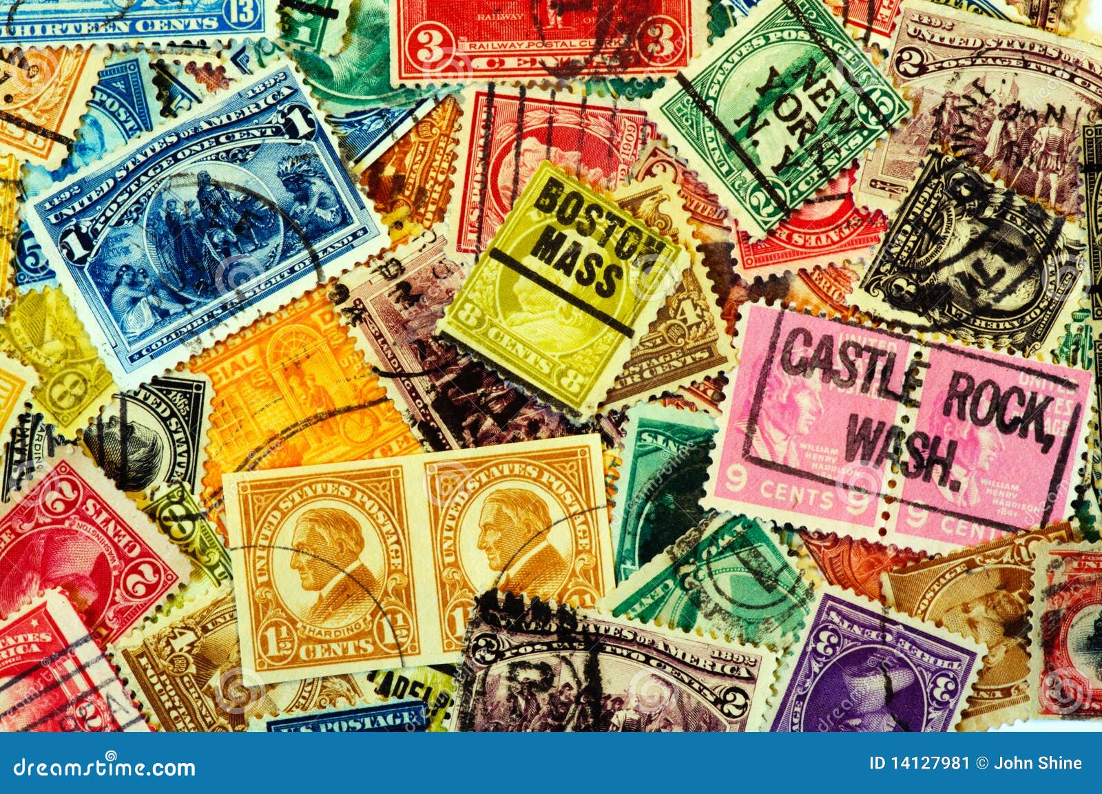 Classic America Postage Stamps Editorial Photo Image of deliver