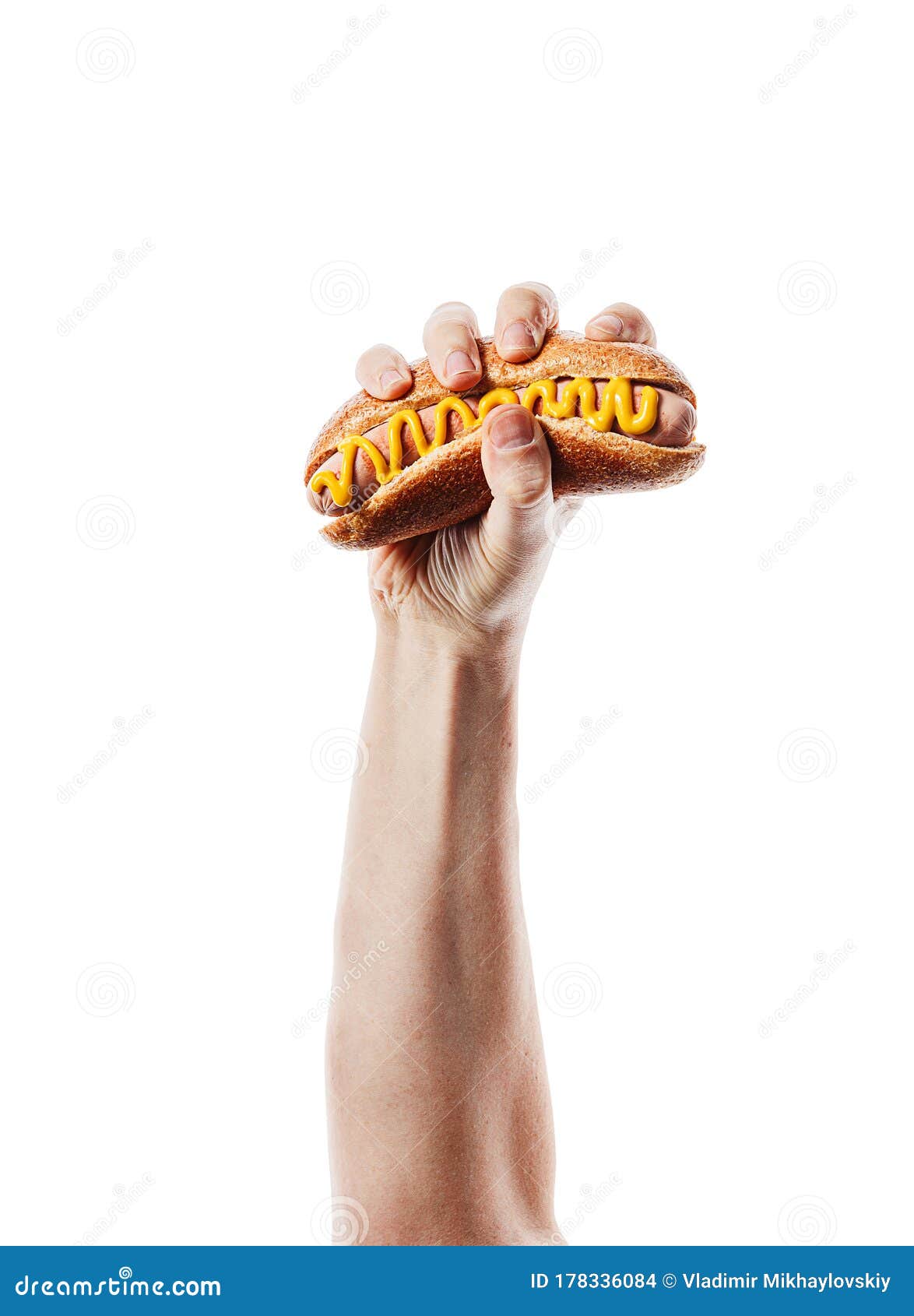 Classic American Hot Dog in Hand Stock Photo Image of grilled
