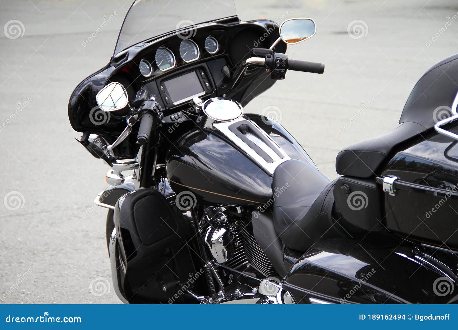 Classic American Motorcycle Stock Photo Image Of Style Closeup