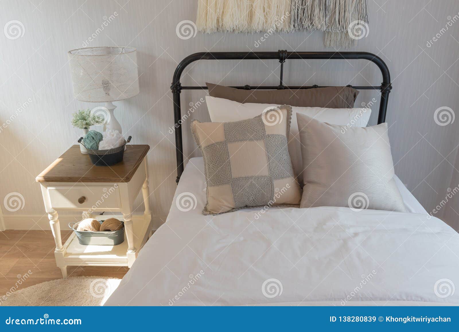 Classic Bedroom Style with Single Bed Stock Image Image of sleep