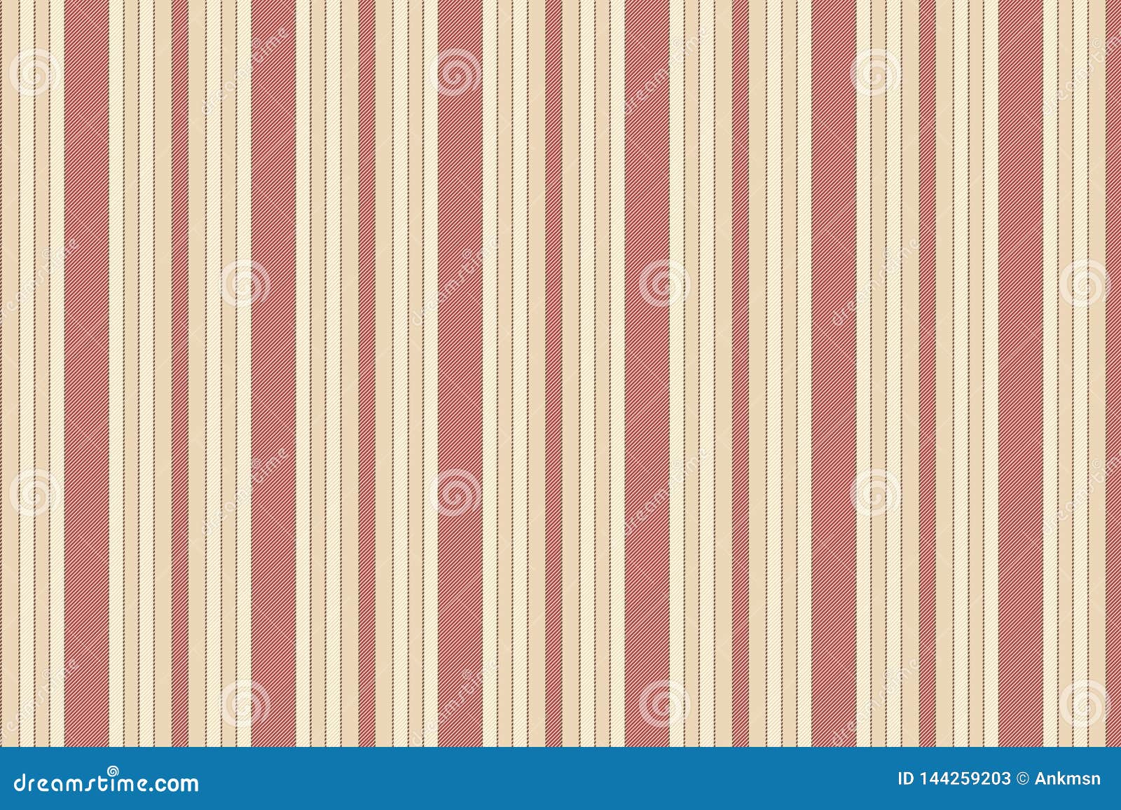 Classic Beige Red Striped Seamless Texture Stock Vector Illustration