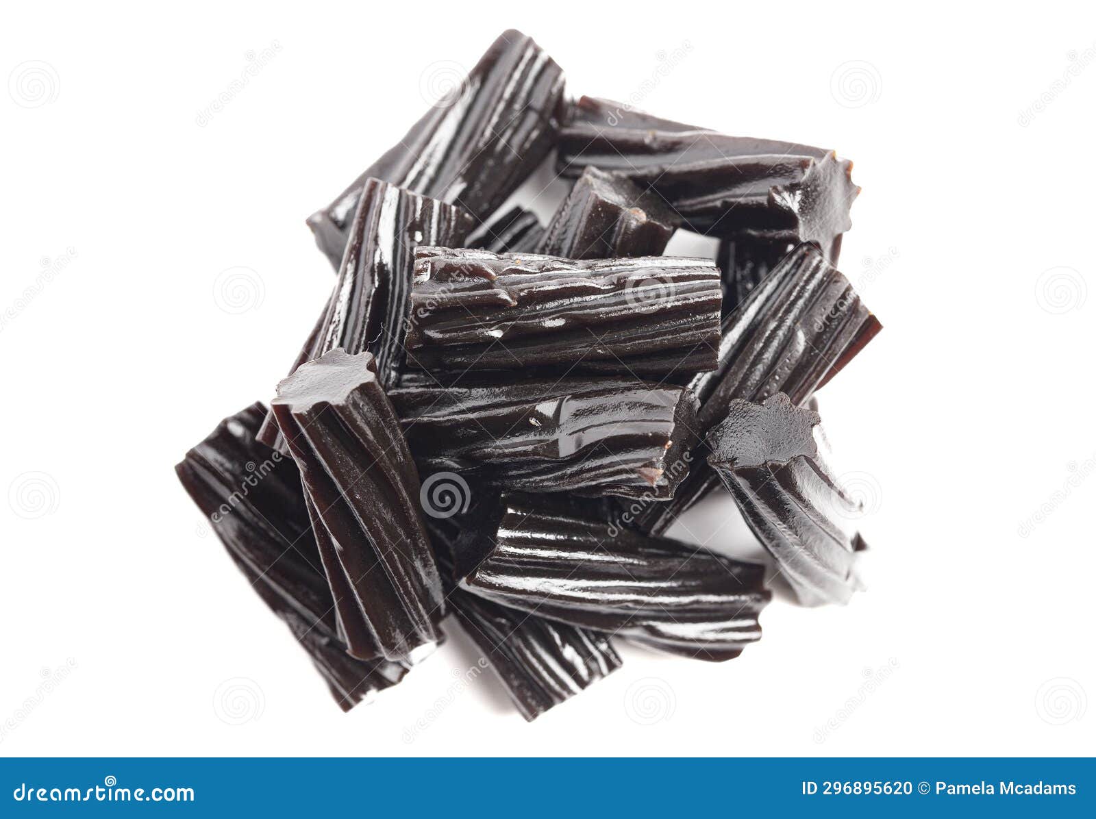 Classic Black Licorice Pieces Isolated on a White Background Stock Photo Image of unhealthy