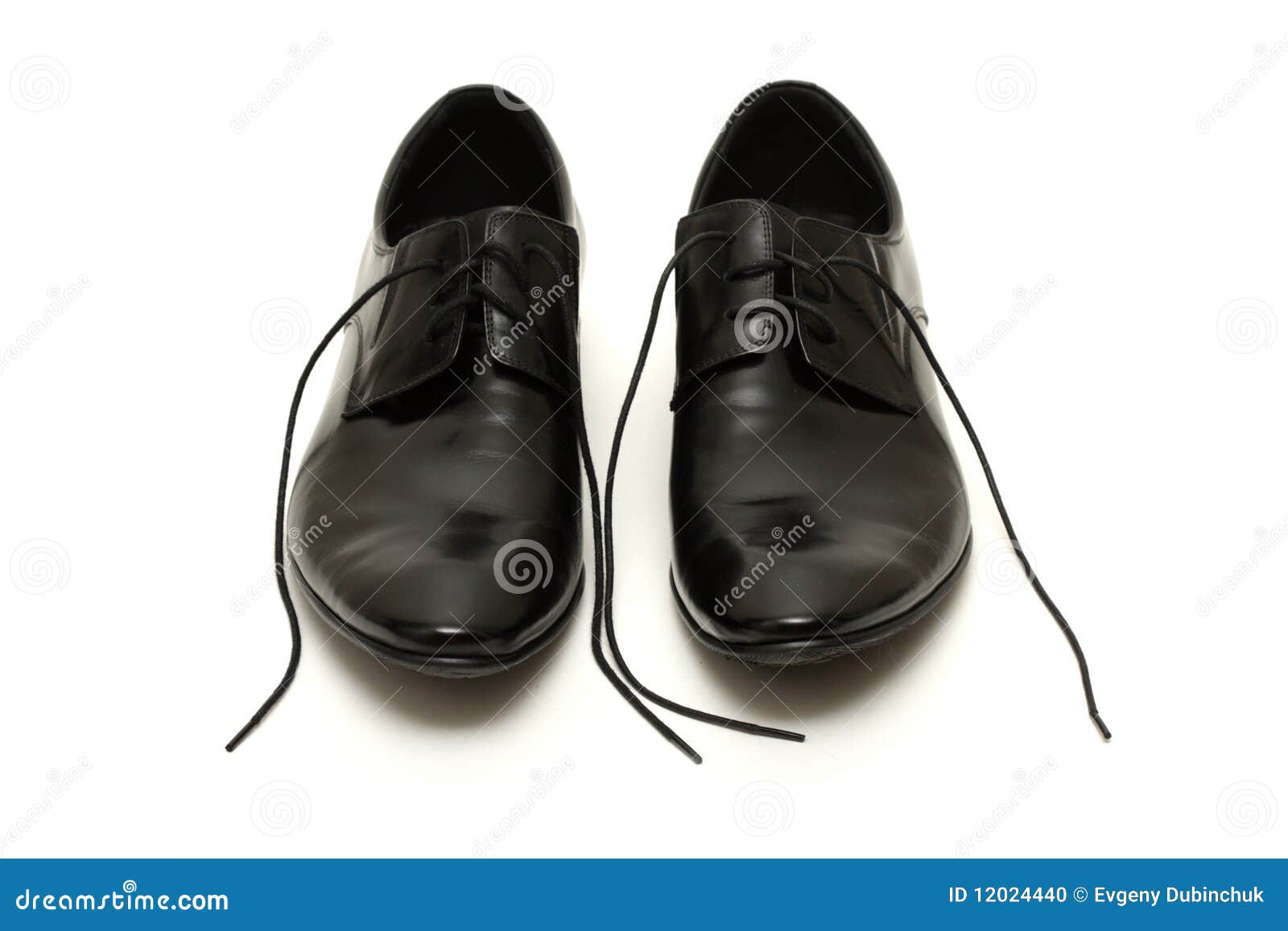 Classic Black Men S Shoes with Untied Laces Stock Photo - Image of lace ...