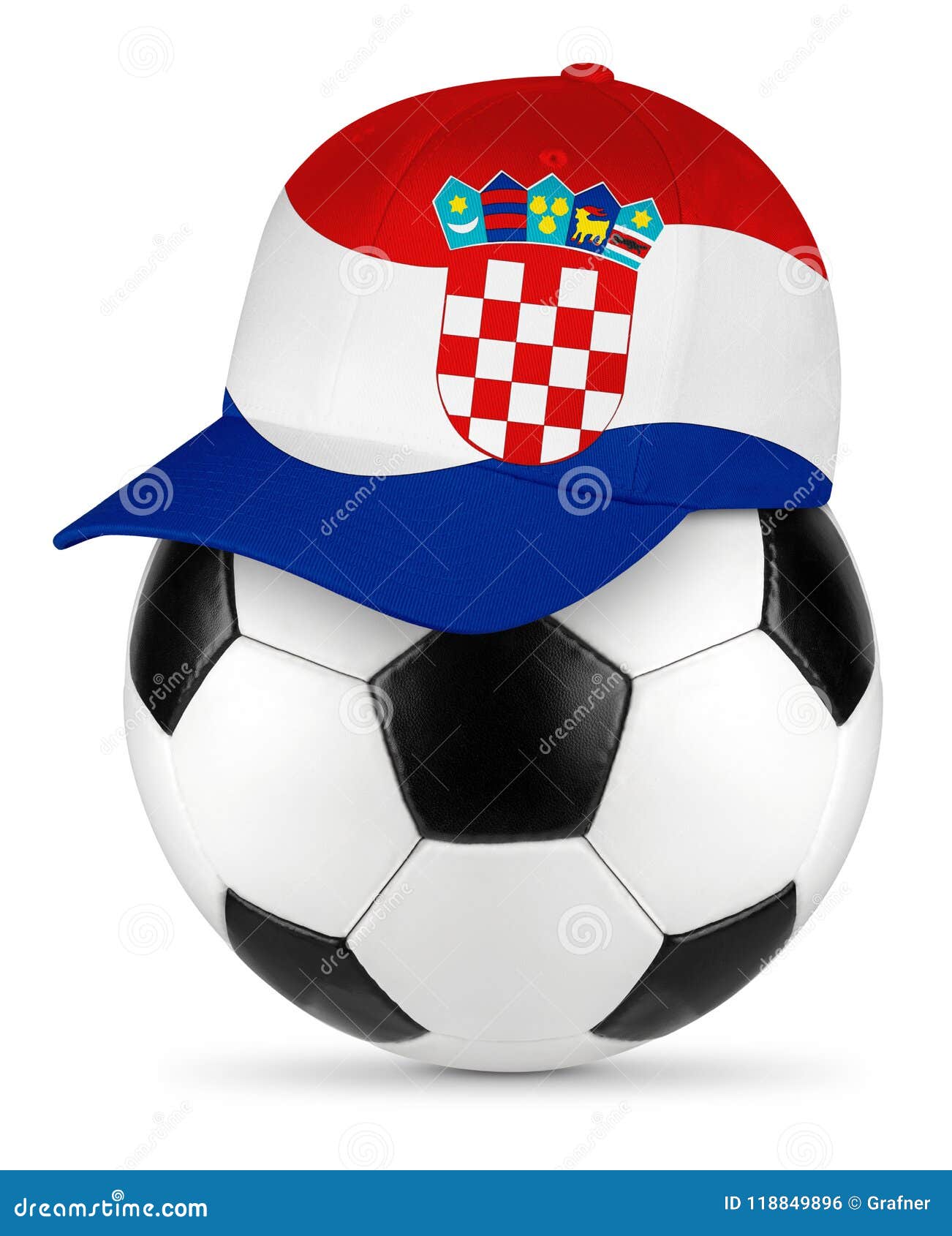 Trucker Hat Cap Foam Mesh Soccer Croatia World Soccer Cup Sport Sports Ball 